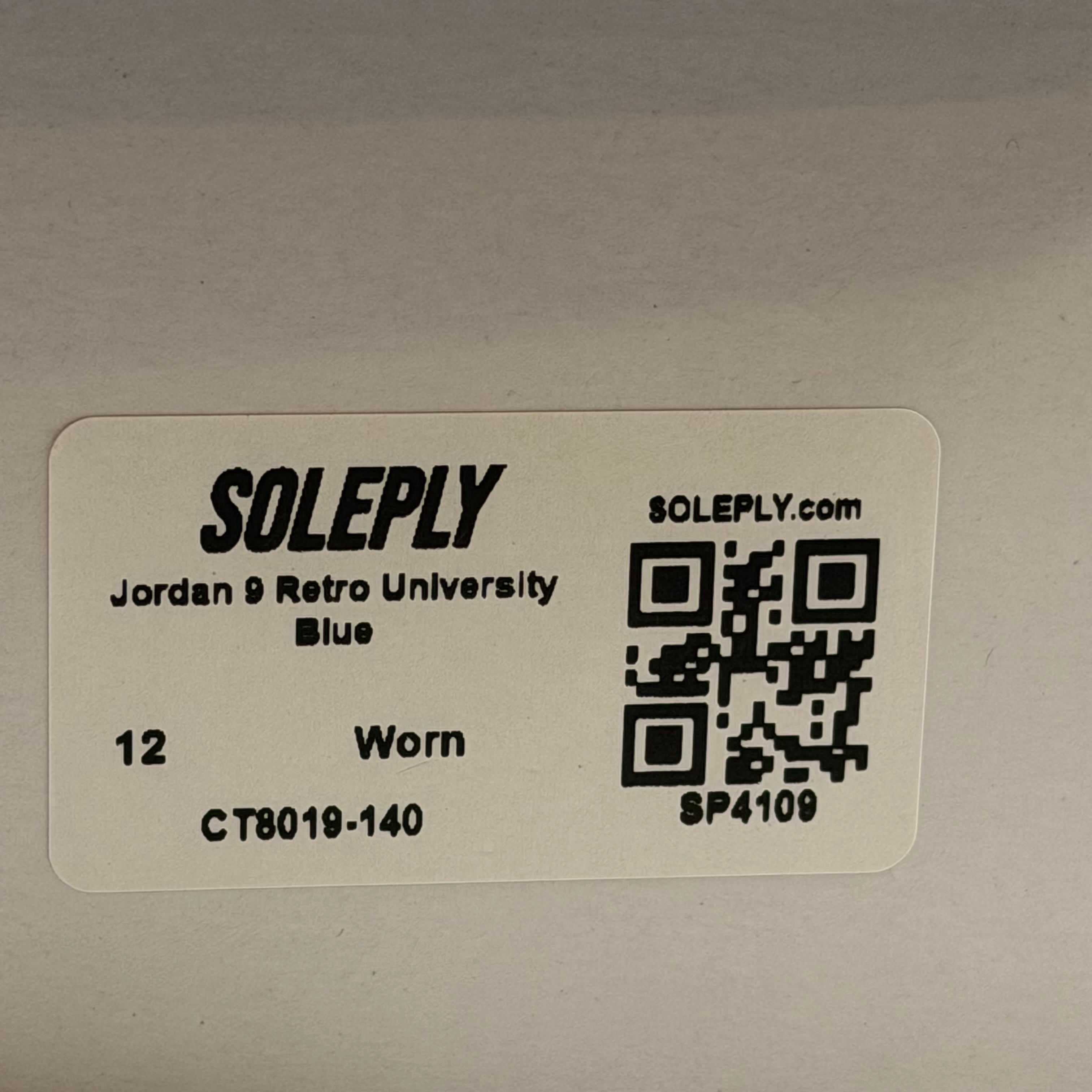 SP4109 Jordan 9 Retro University Blue