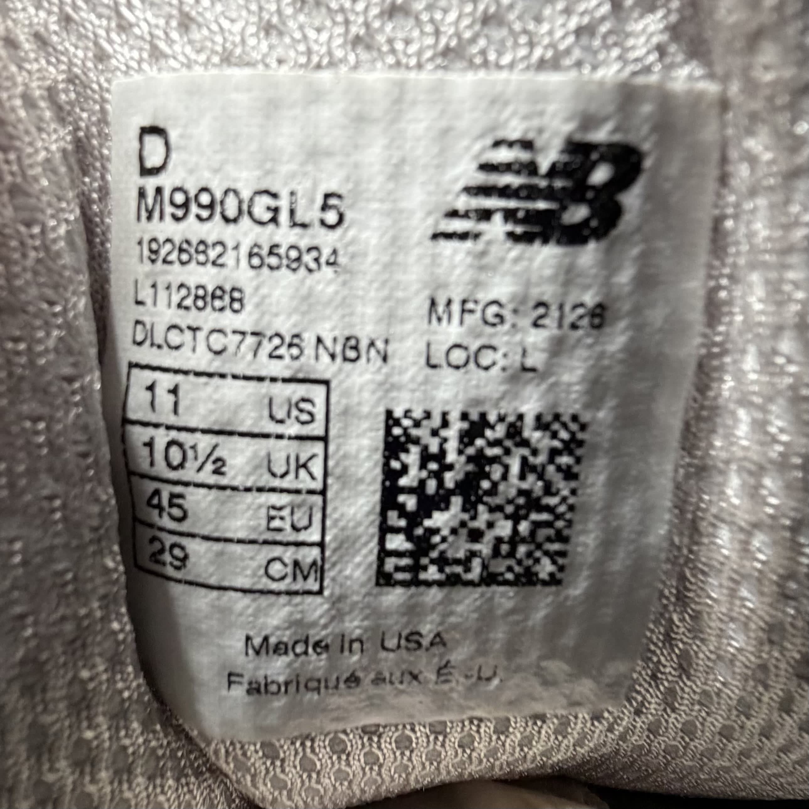 280345 990v5 Made In USA Grey