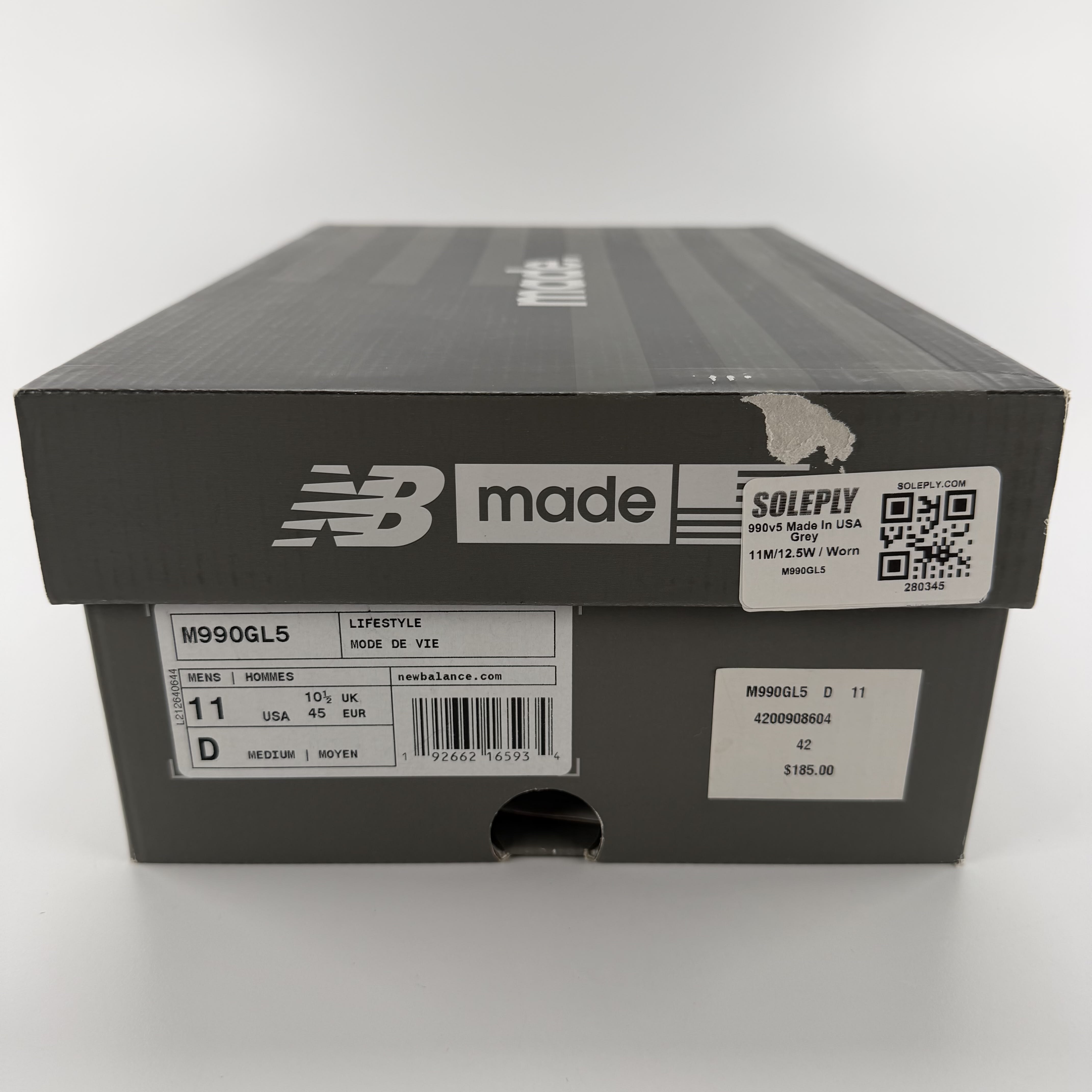 280345 990v5 Made In USA Grey