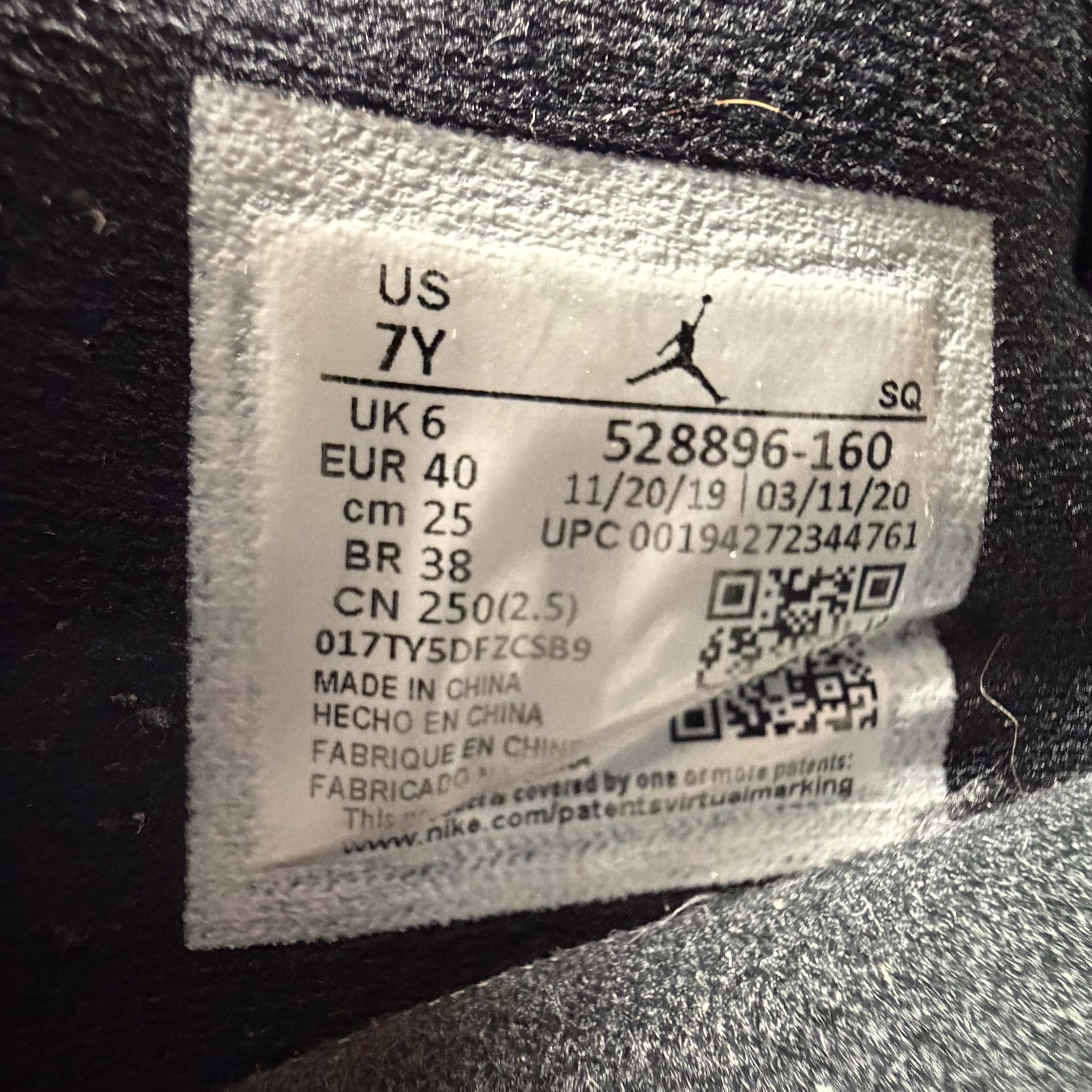 713049 Air Jordan 11 Retro Low GS 'Concord-Bred'