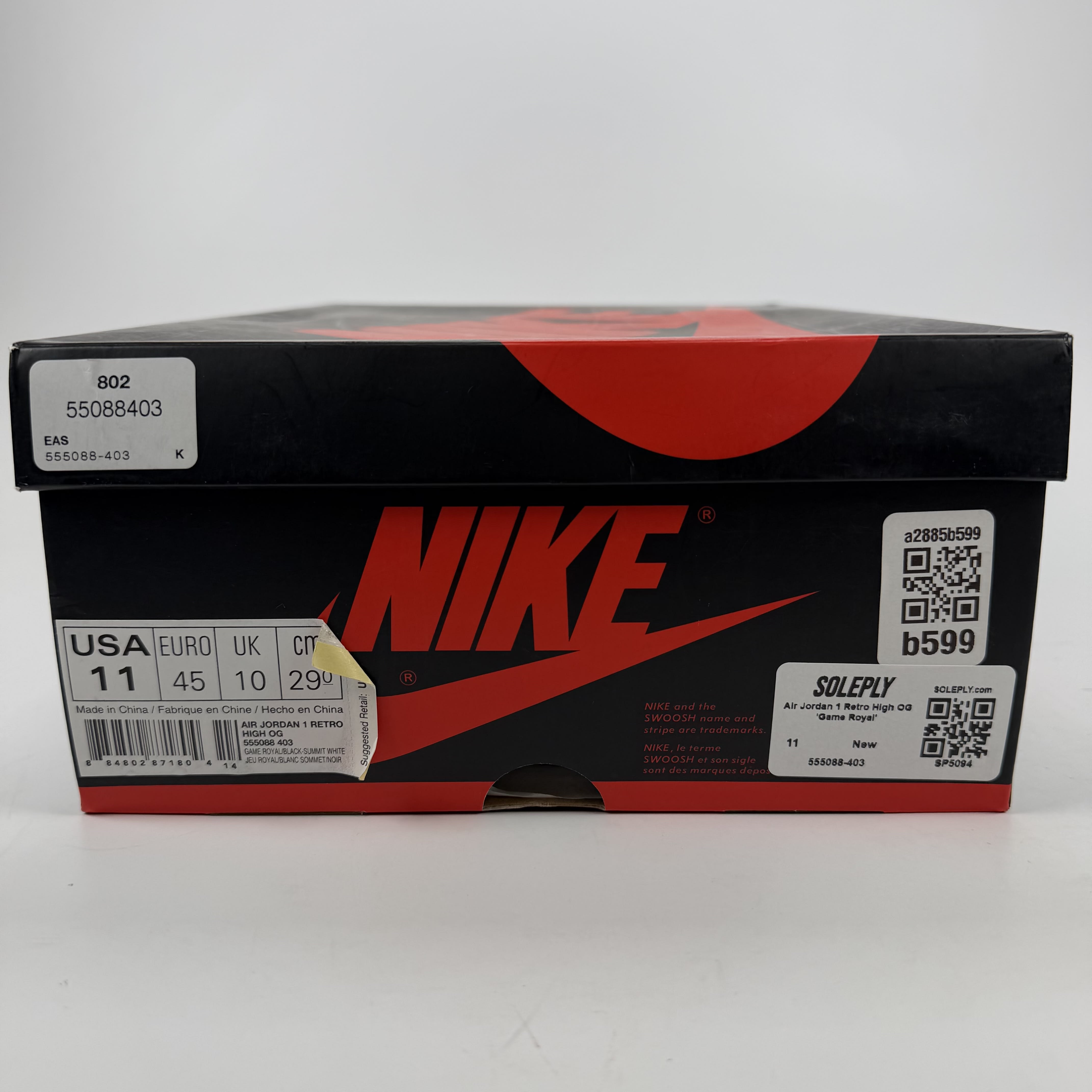 SP5094 Air Jordan 1 Retro High OG 'Game Royal'