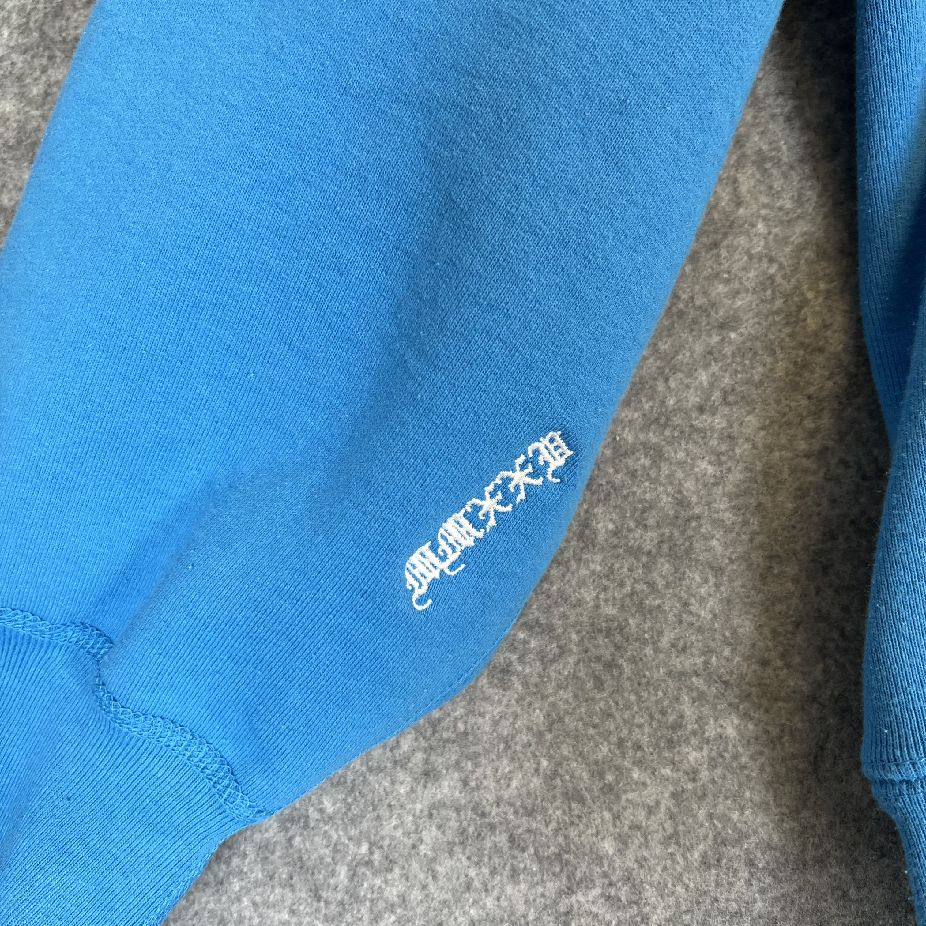 SP1998 Supreme Box Logo Hooded Sweatshirt (FW25) Cyan