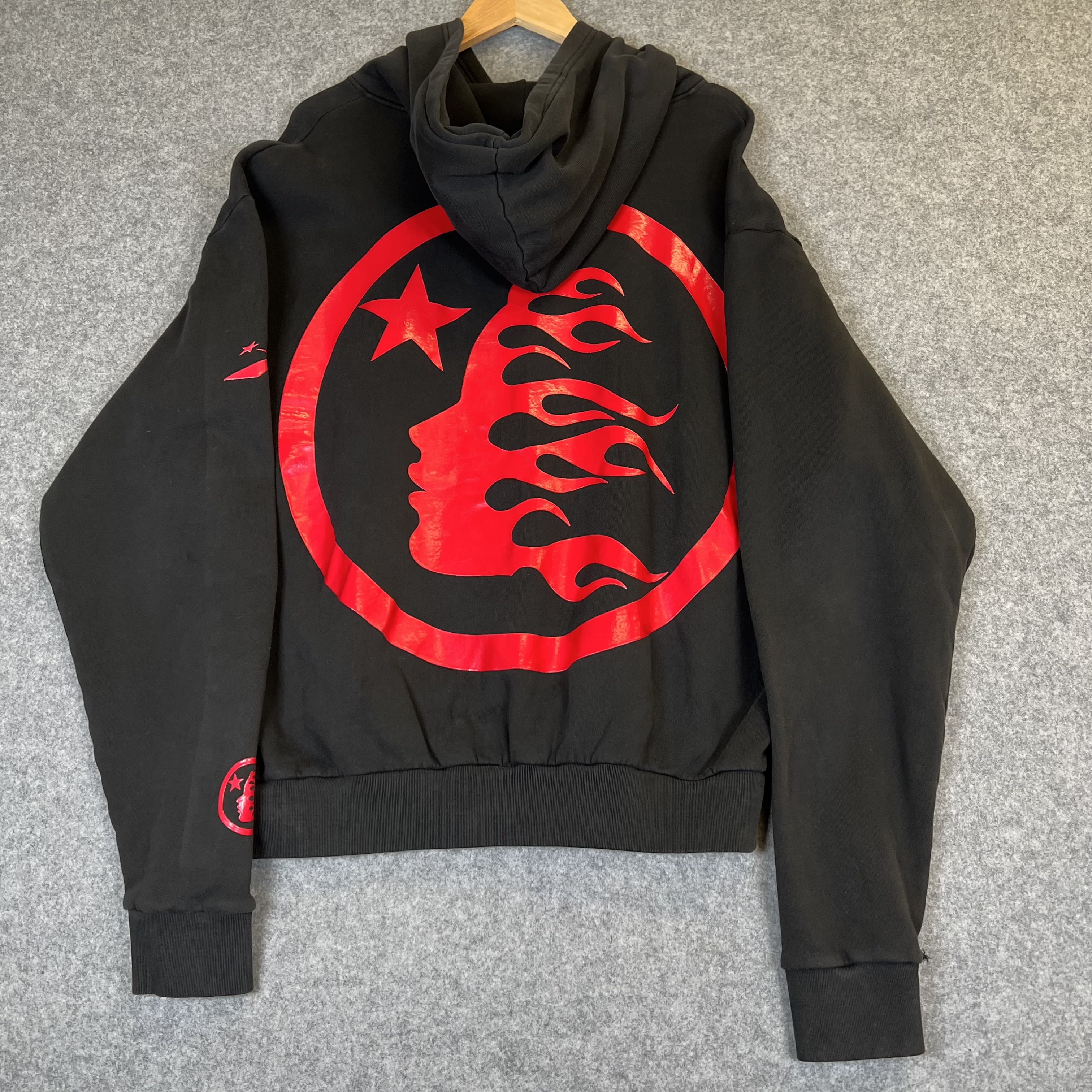 261201 Hellstar Sport Logo Hoodie Black