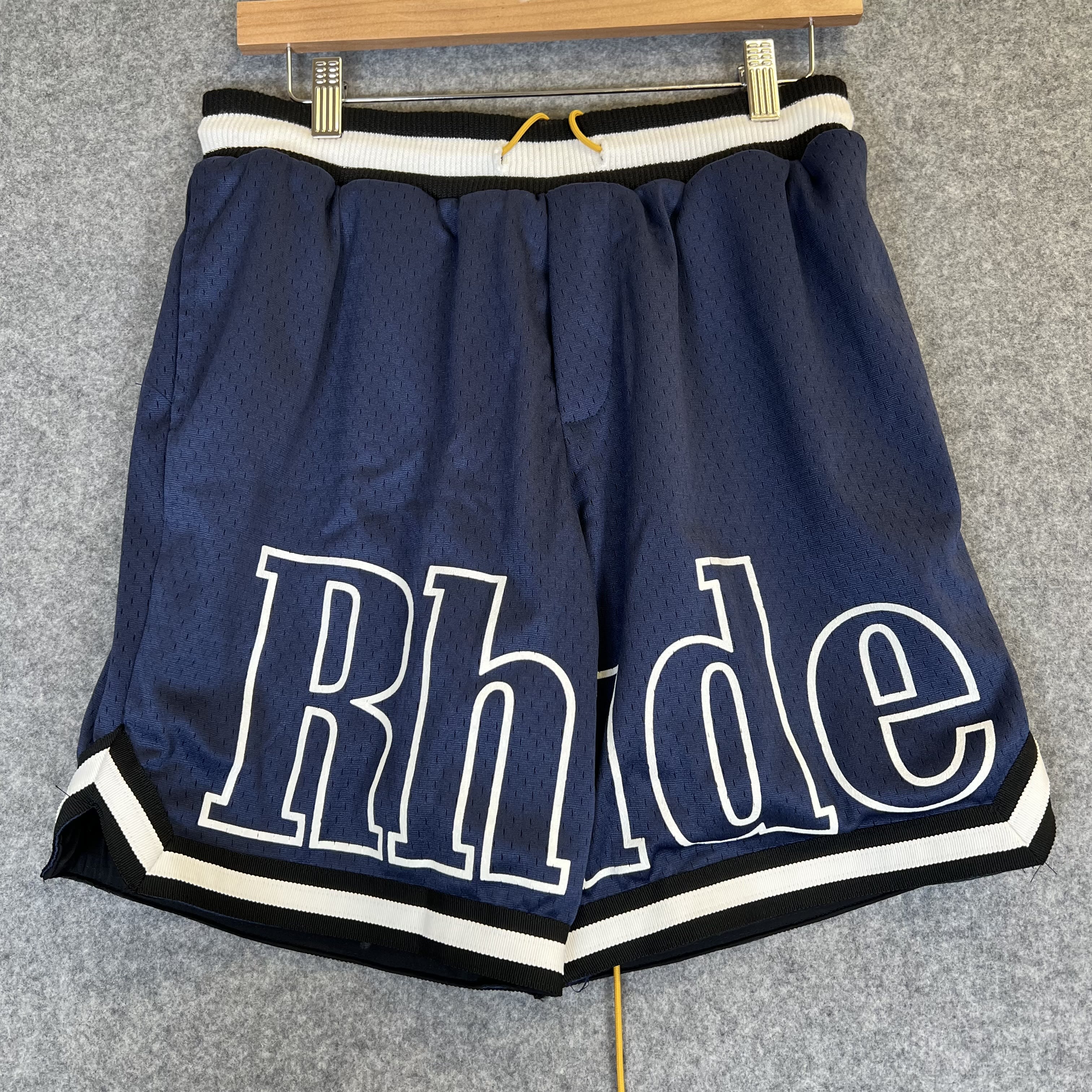 264399 Rhude Court Logo Short Blue