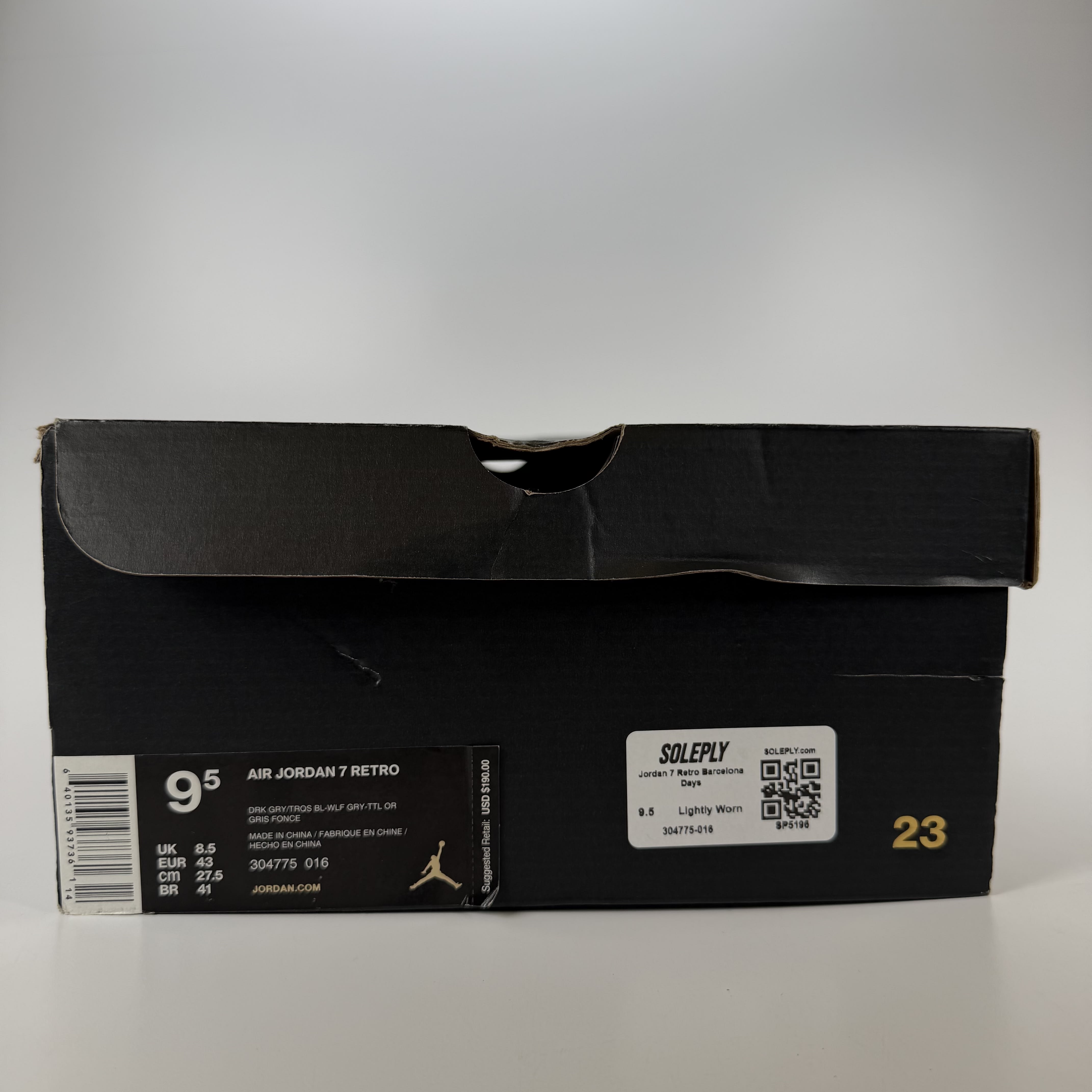 SP5196 Jordan 7 Retro Barcelona Days