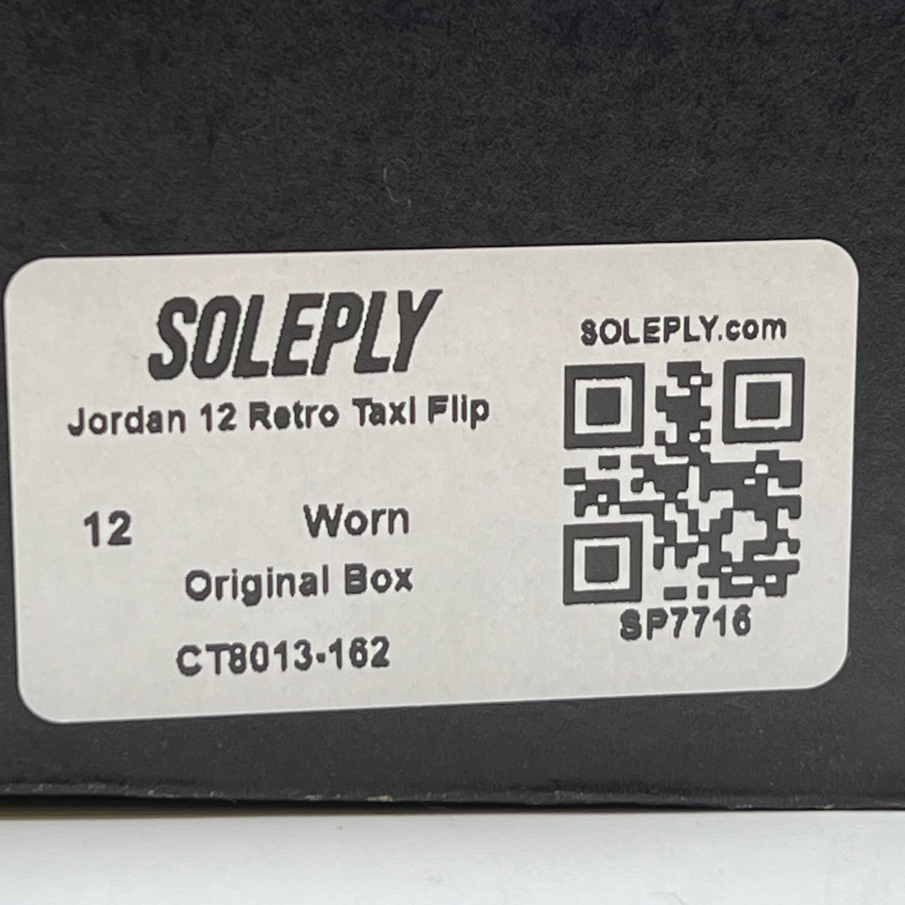 SP7716 Jordan 12 Retro Taxi Flip