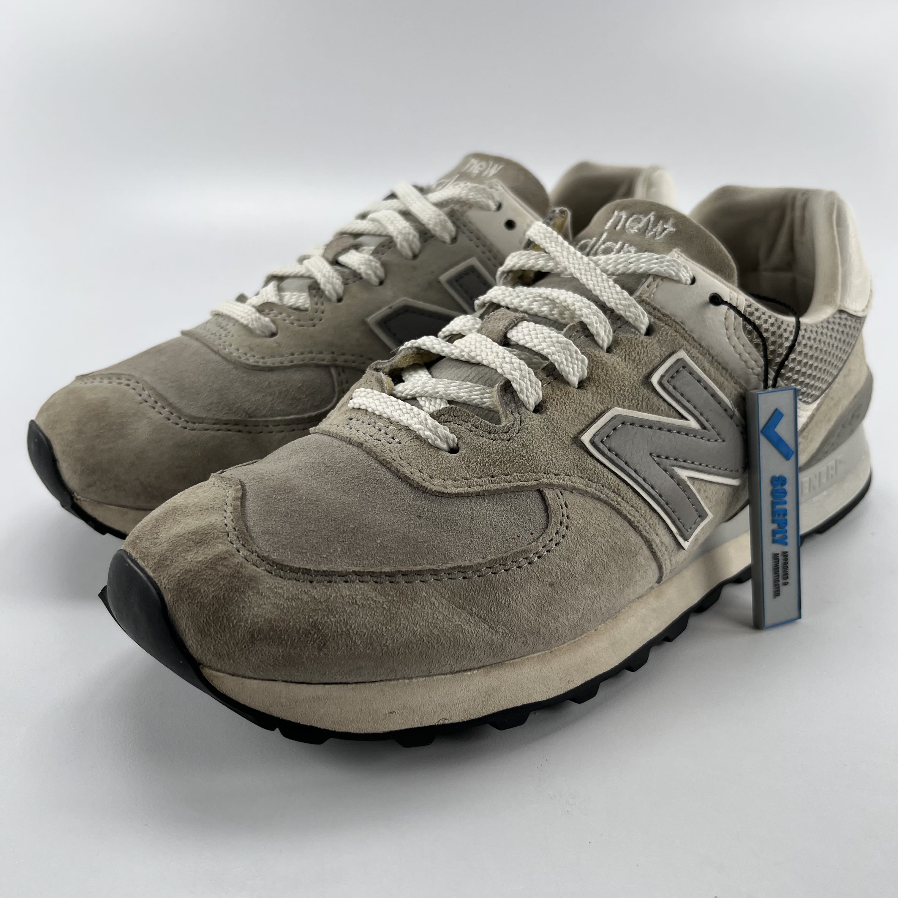 822445 New Balance 574 Rain Cloud White