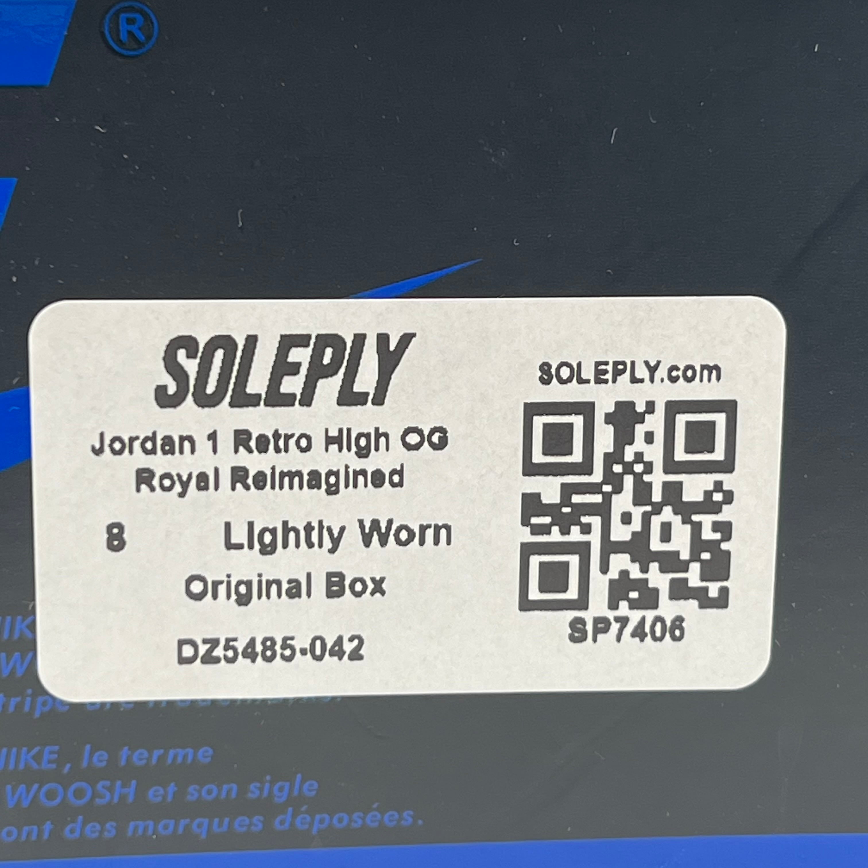SP7406 Jordan 1 Retro High OG Royal Reimagined