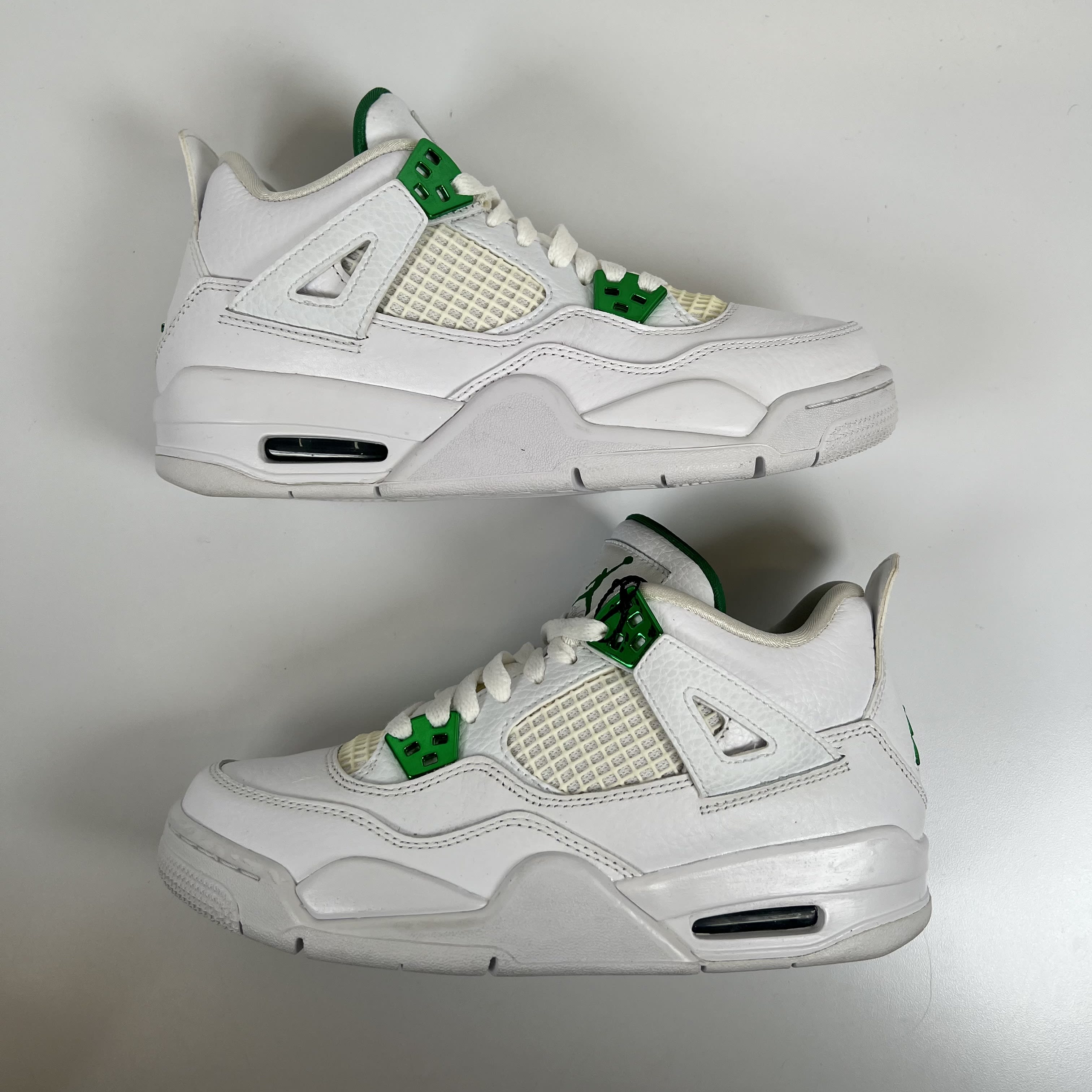 543377 Jordan 4 Retro Metallic Green (GS)