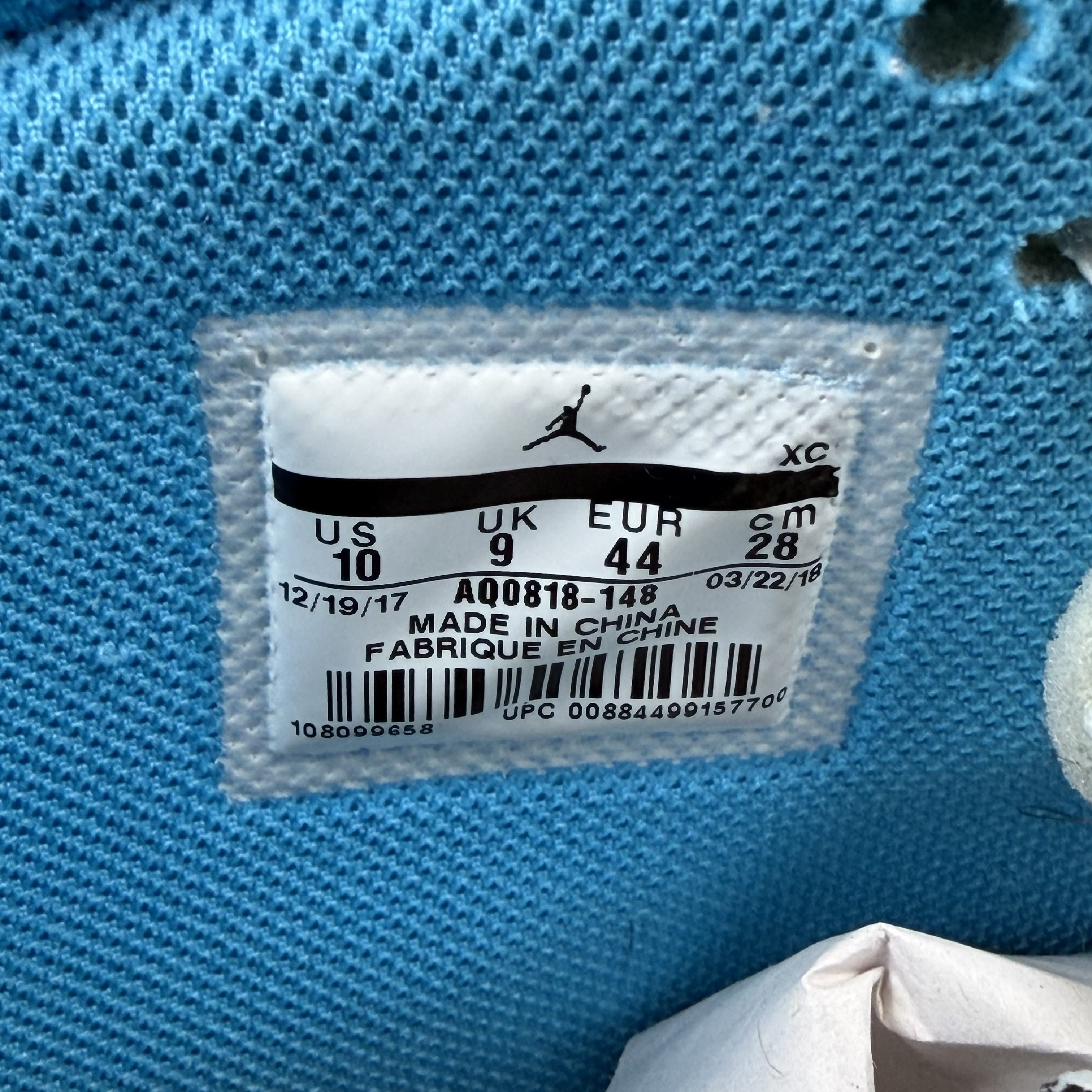 SP10915 Jordan 1 Retro High Off-White University Blue