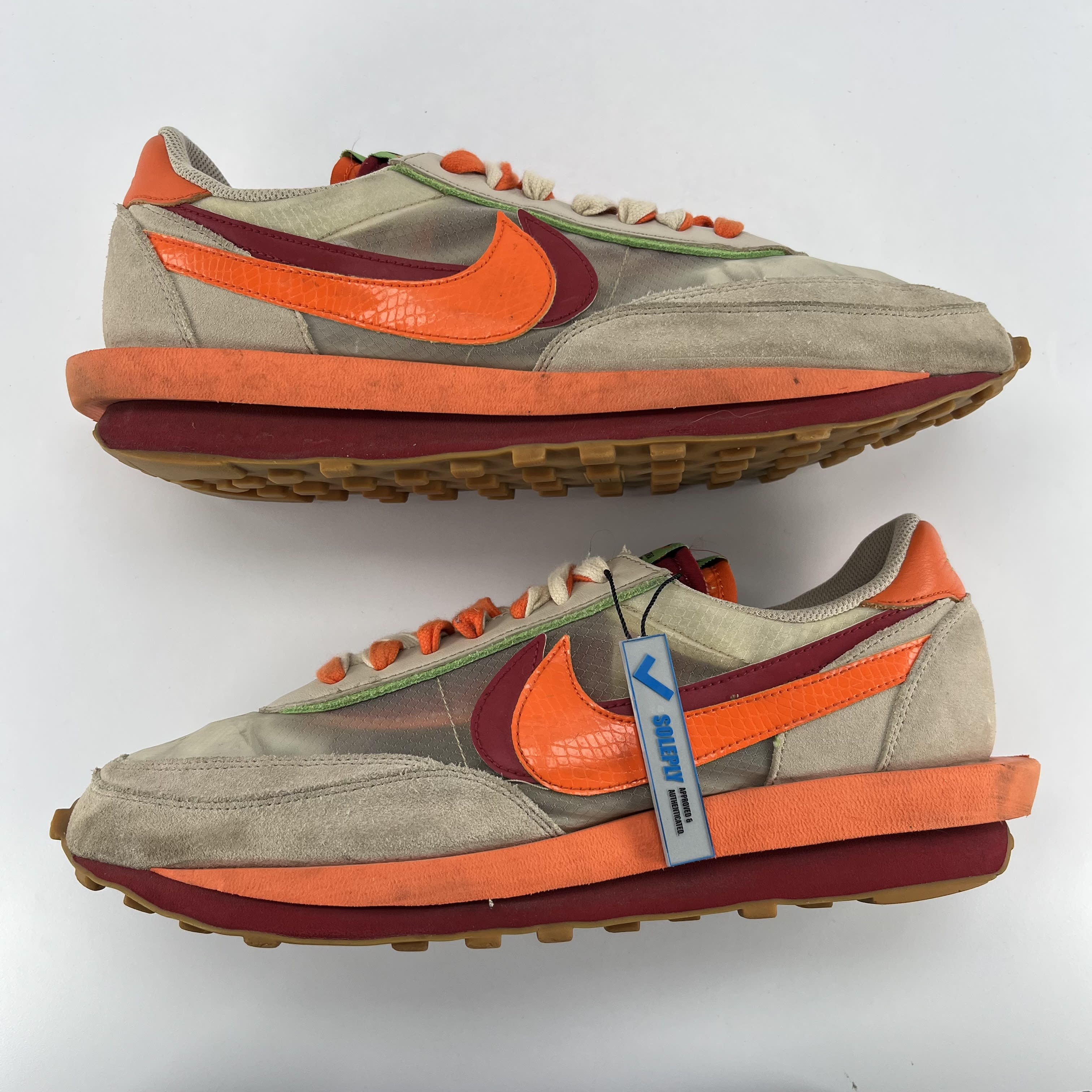 785461 sacai x Clot x LDWaffle 'Net Orange Blaze'