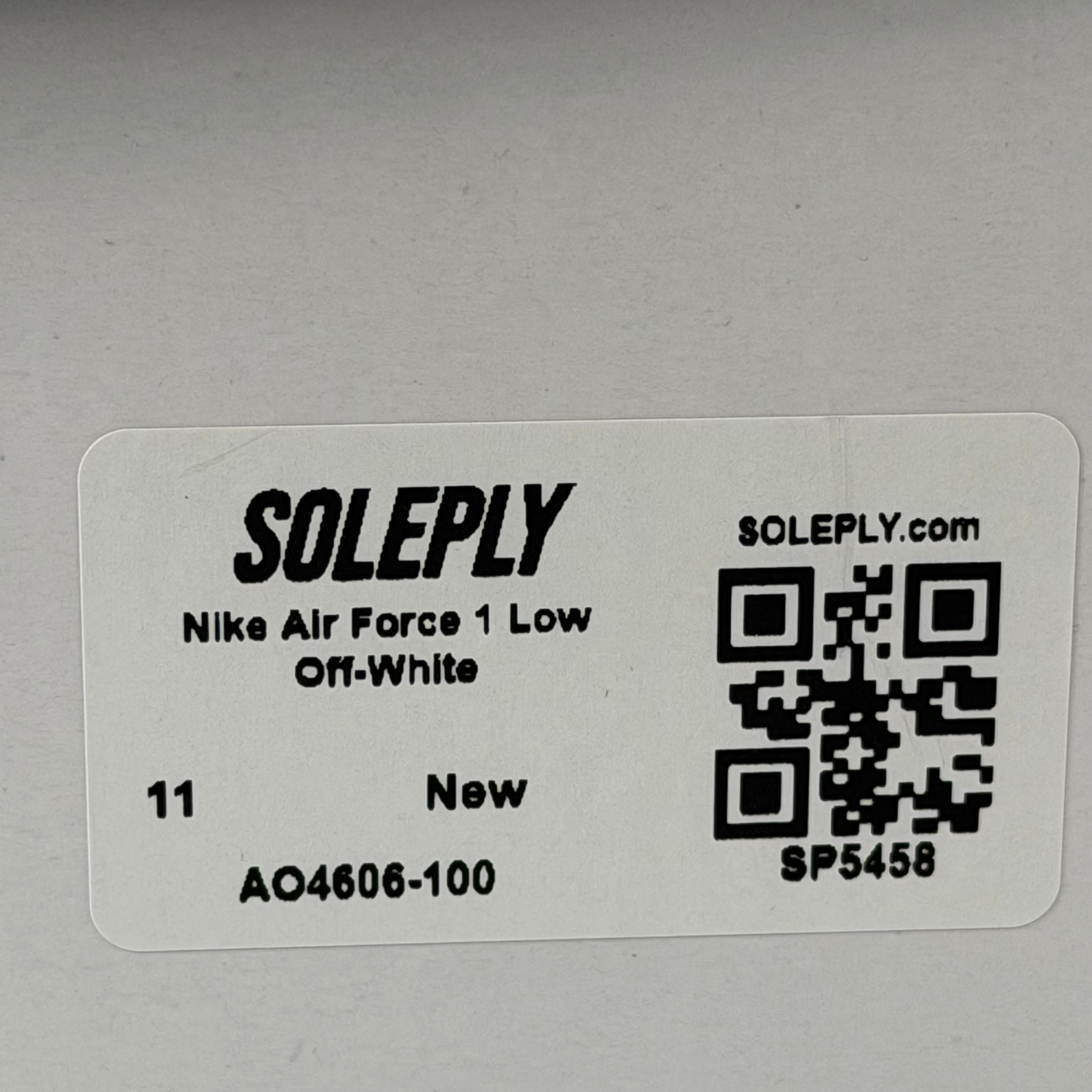 SP5458 Nike Air Force 1 Low Off-White