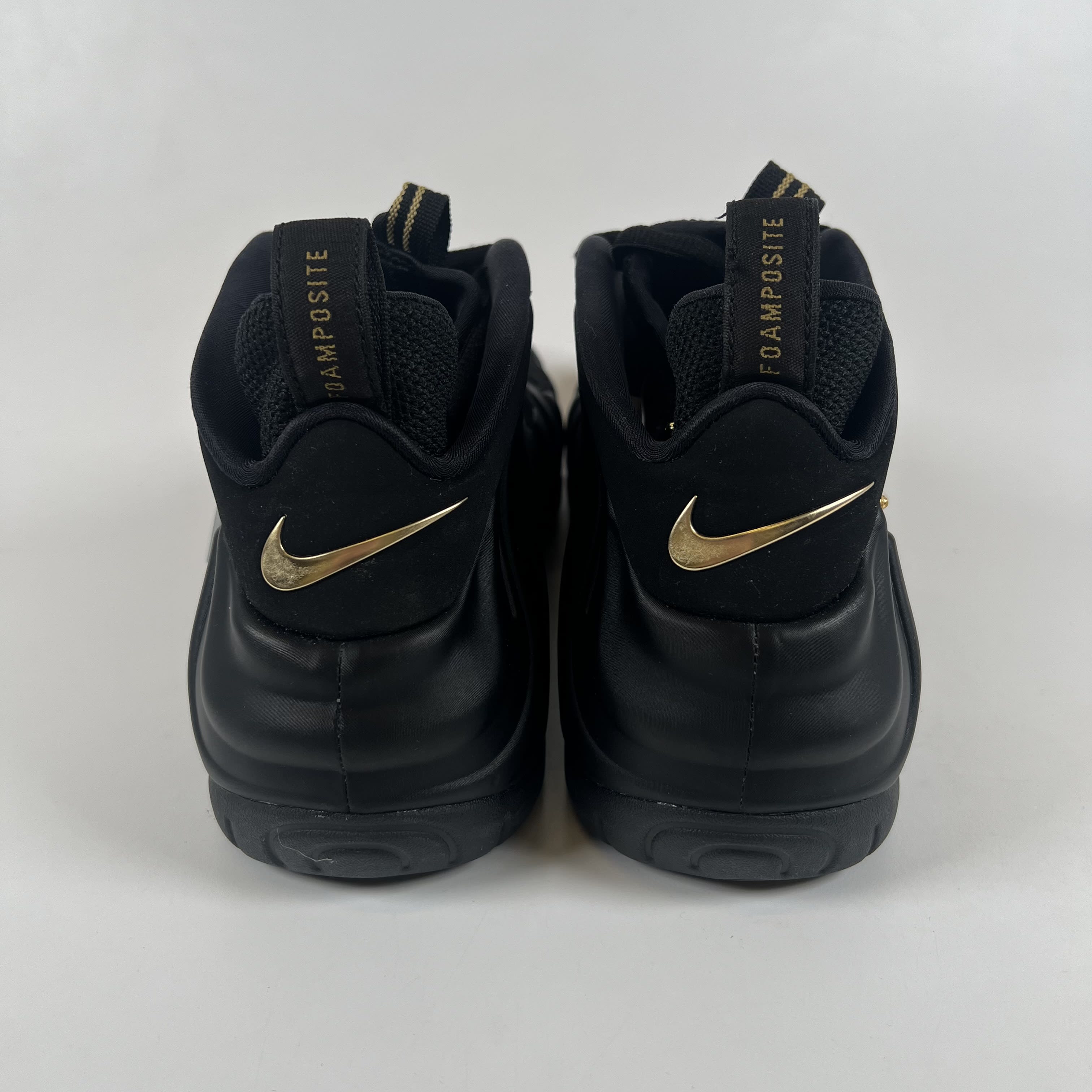 SP7894 Nike Air Foamposite Pro Black Metallic Gold