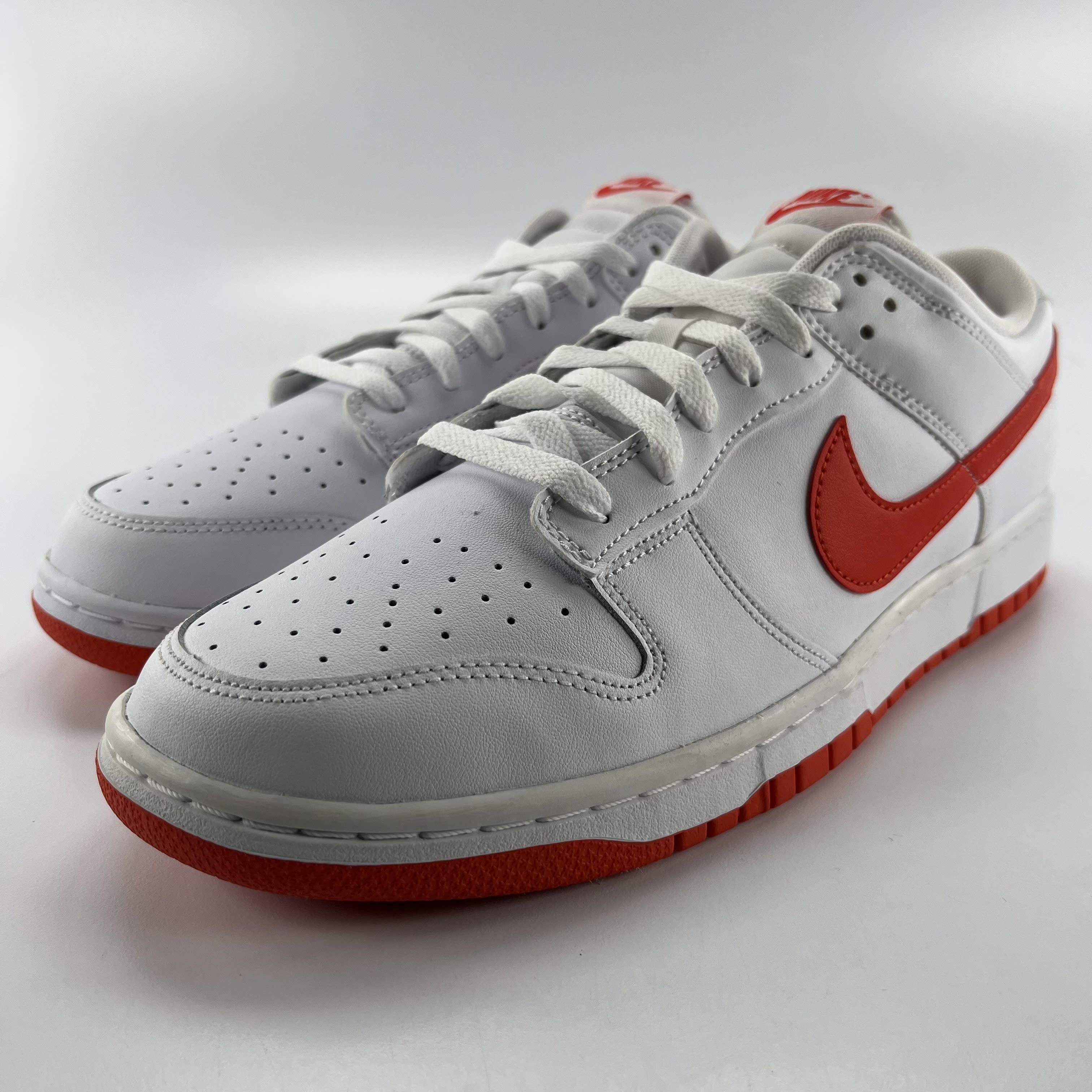 349370 Nike Dunk Low Retro White Picante Red