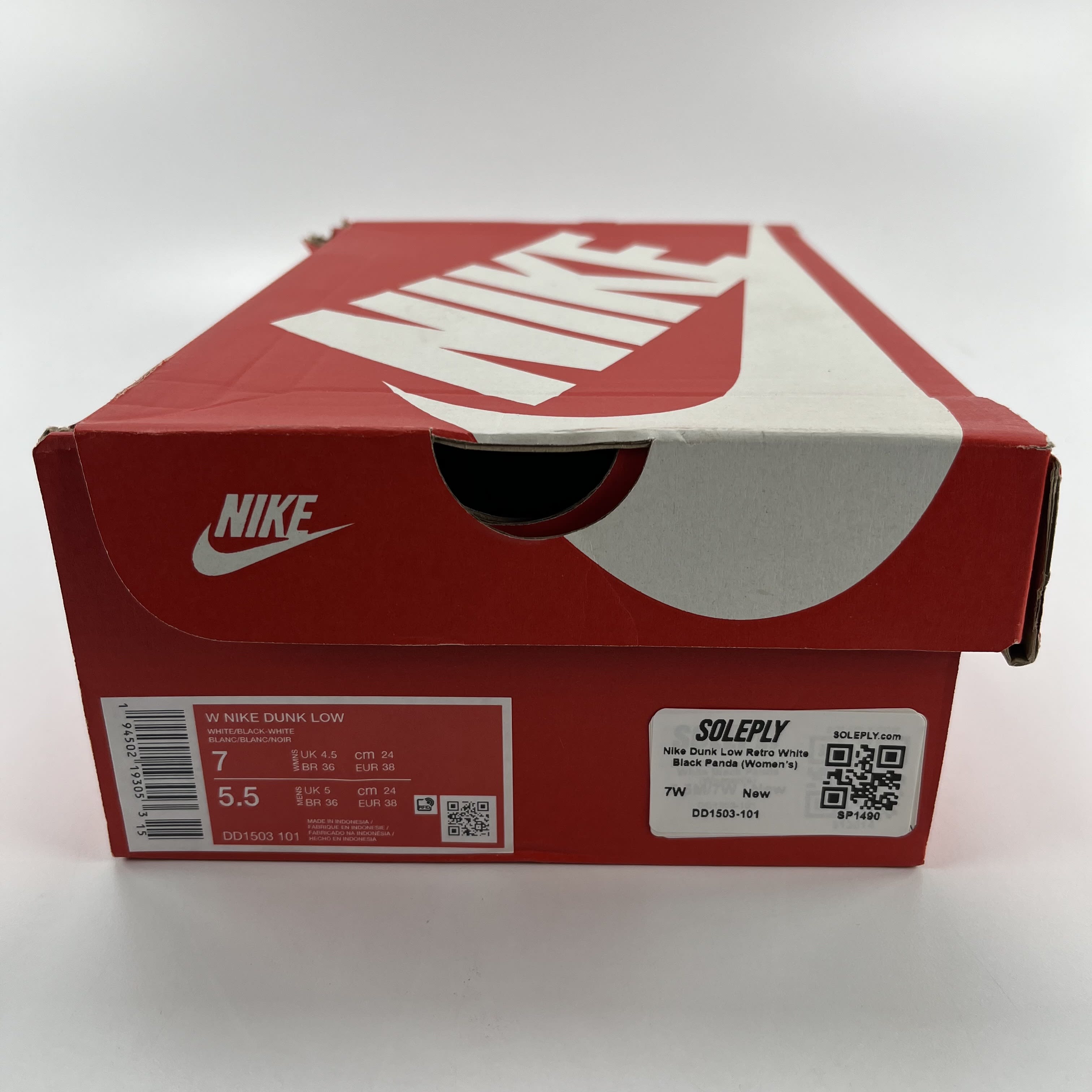 SP1490 Nike Dunk Low Retro White Black Panda (Women's)