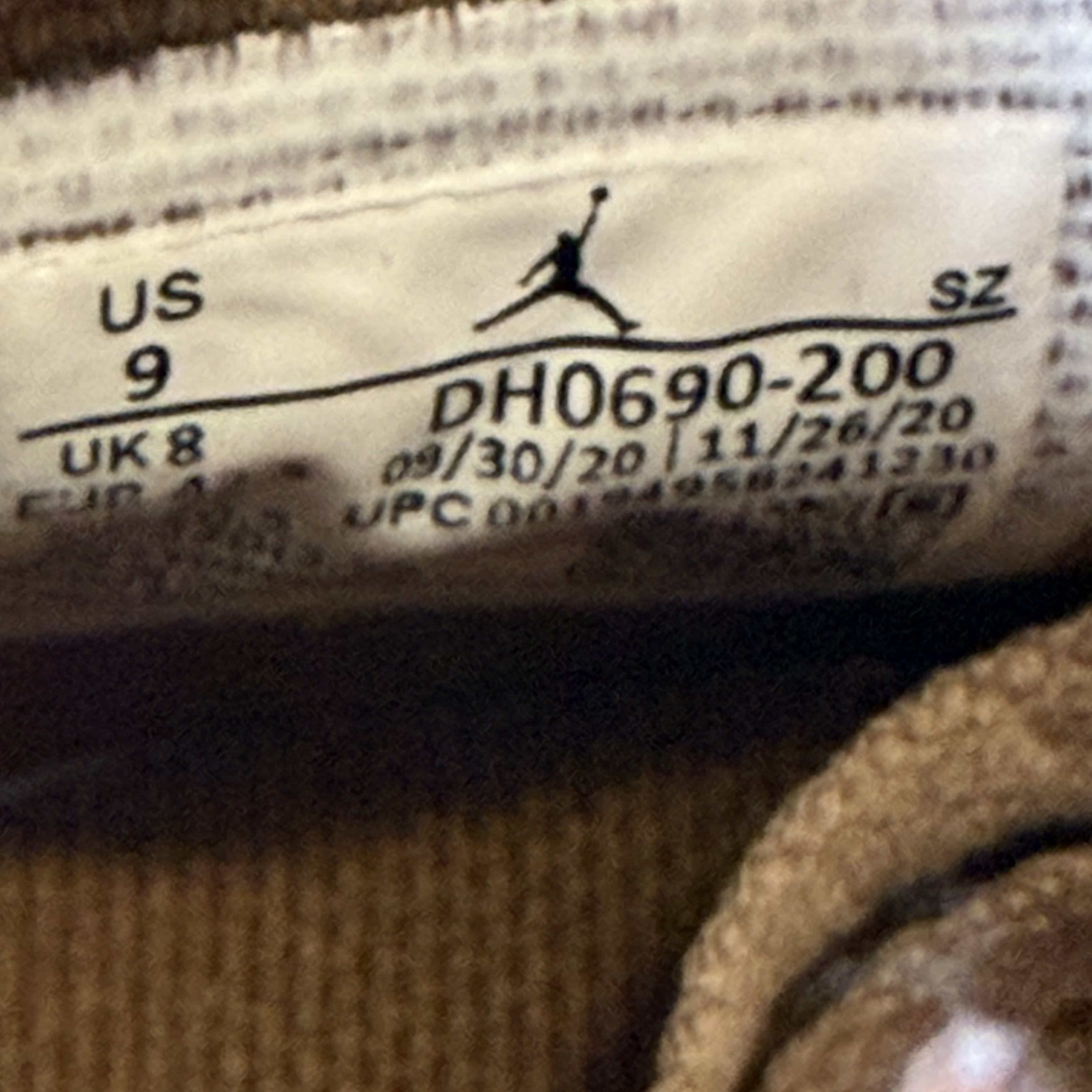 SP167 Jordan 6 Retro Travis Scott British Khaki