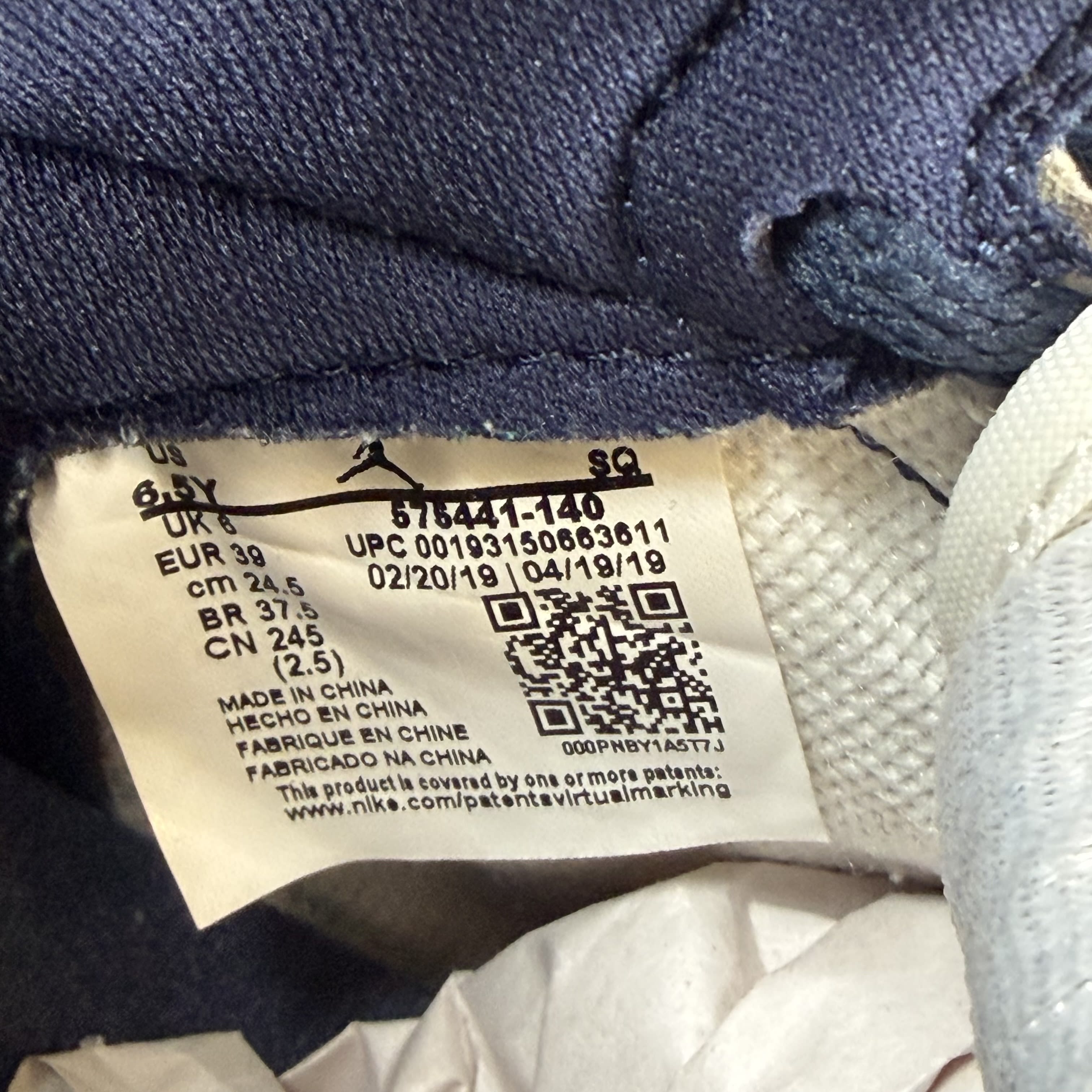 798760 Air Jordan 1 Retro High OG GS 'Obsidian'