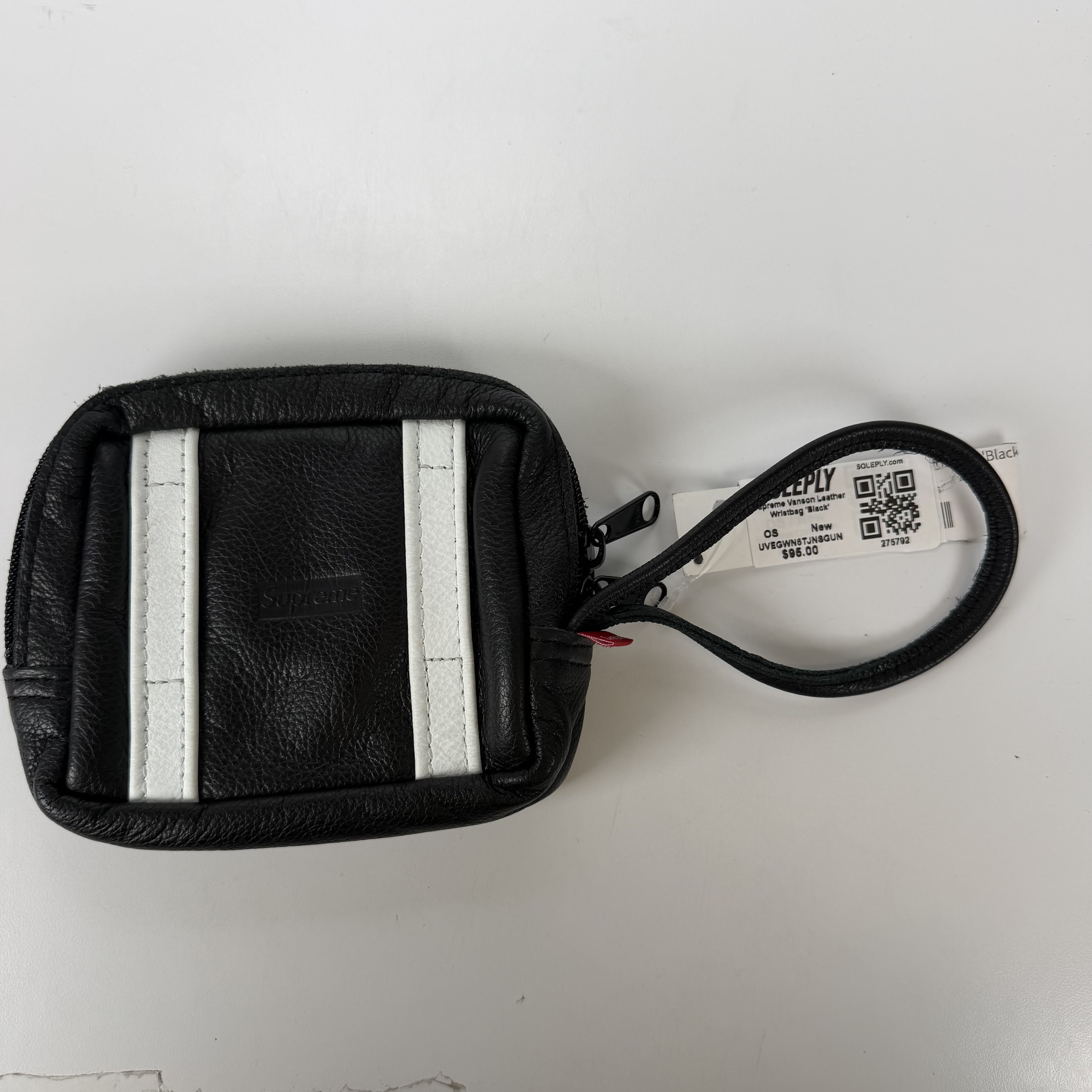 275792 Supreme Vanson Leather Wristbag 'Black'