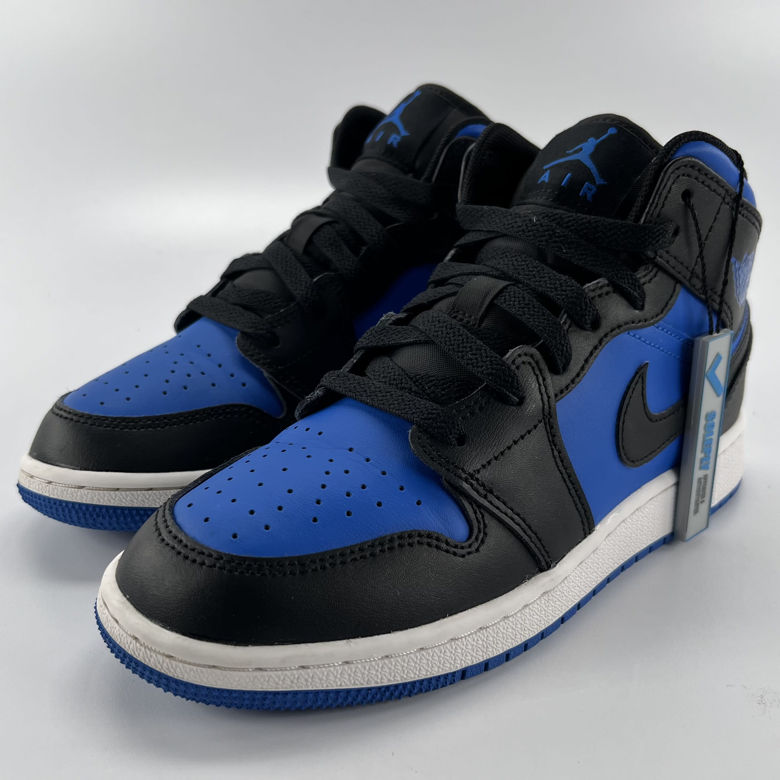 Jordan 1 Mid Black Royal Blue (GS)