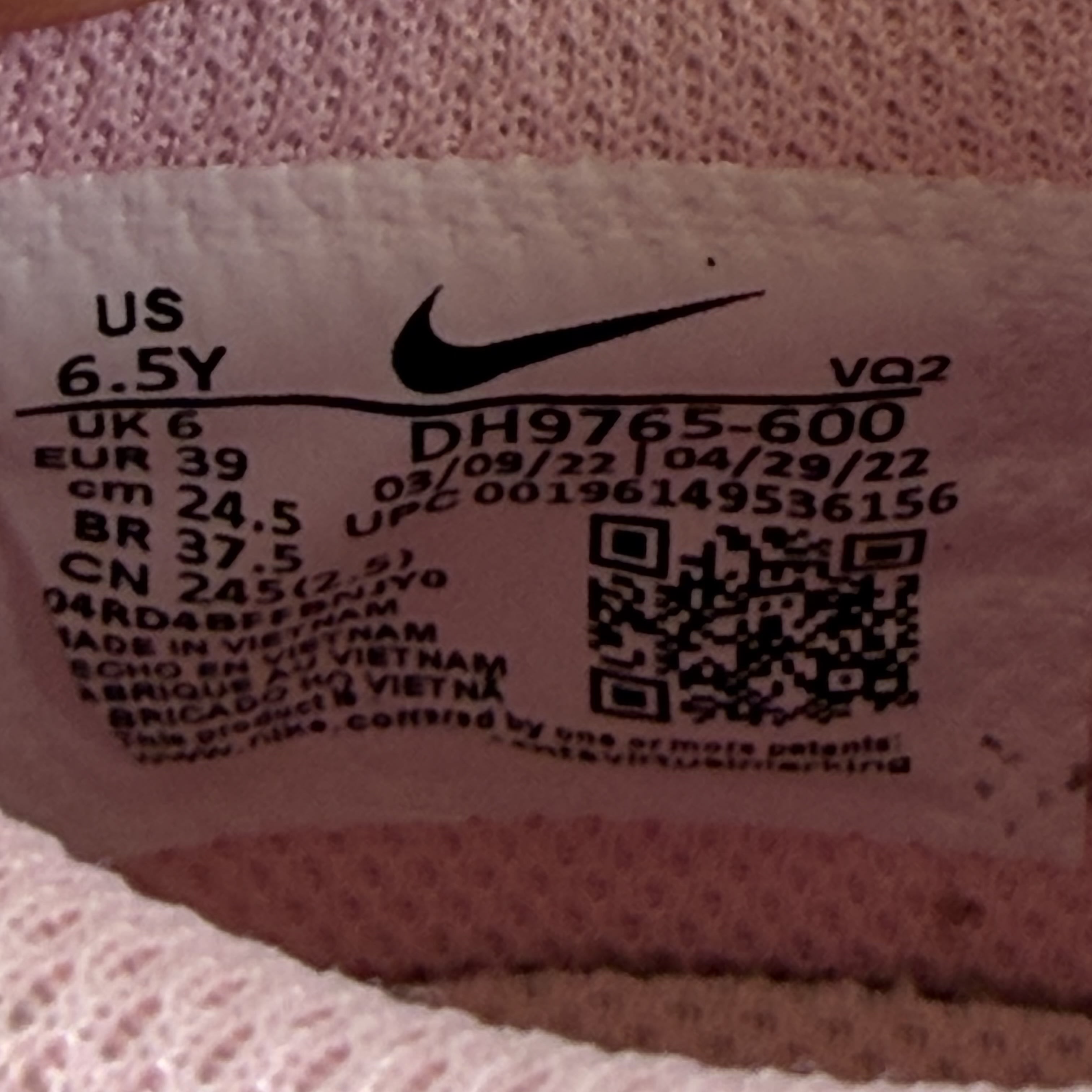 SP5259 Nike Dunk Low Triple Pink (GS)