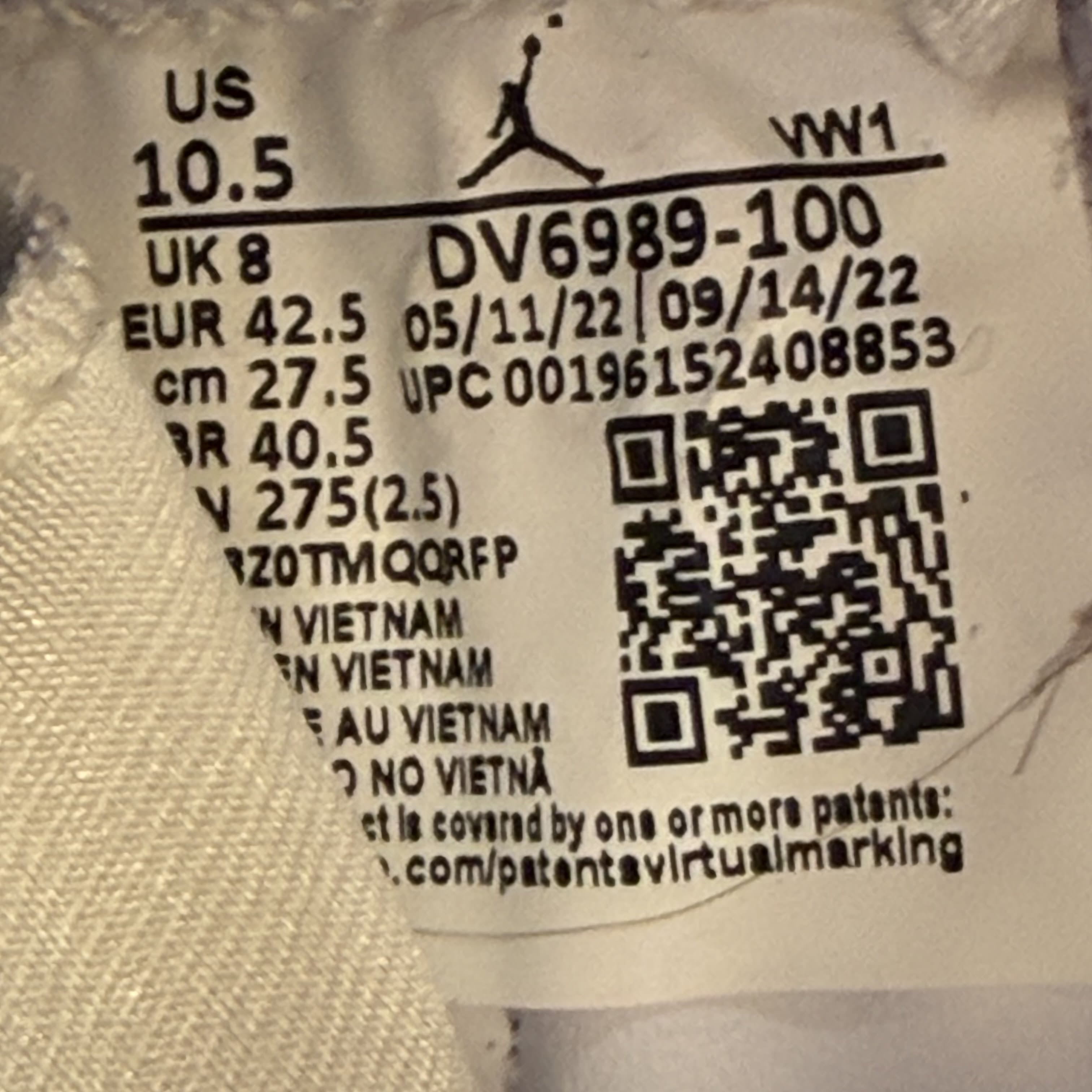 SP7293 Jordan 12 Retro SP A Ma Maniére White (Women's)
