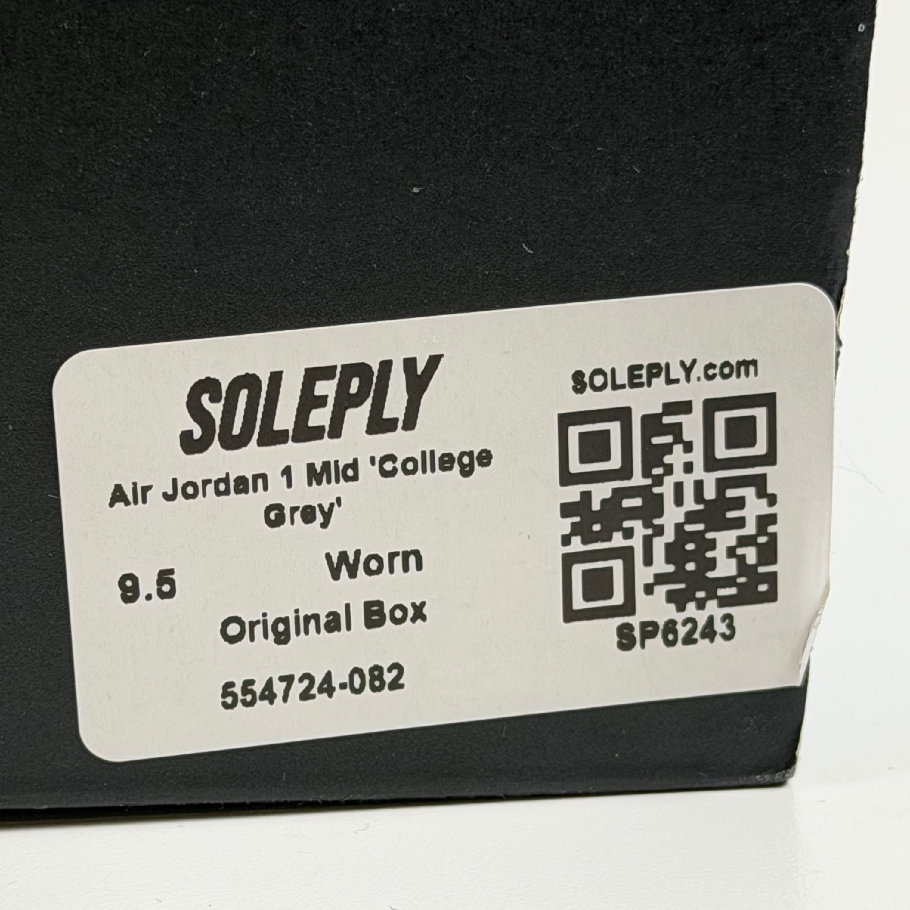 SP6243 Air Jordan 1 Mid 'College Grey'