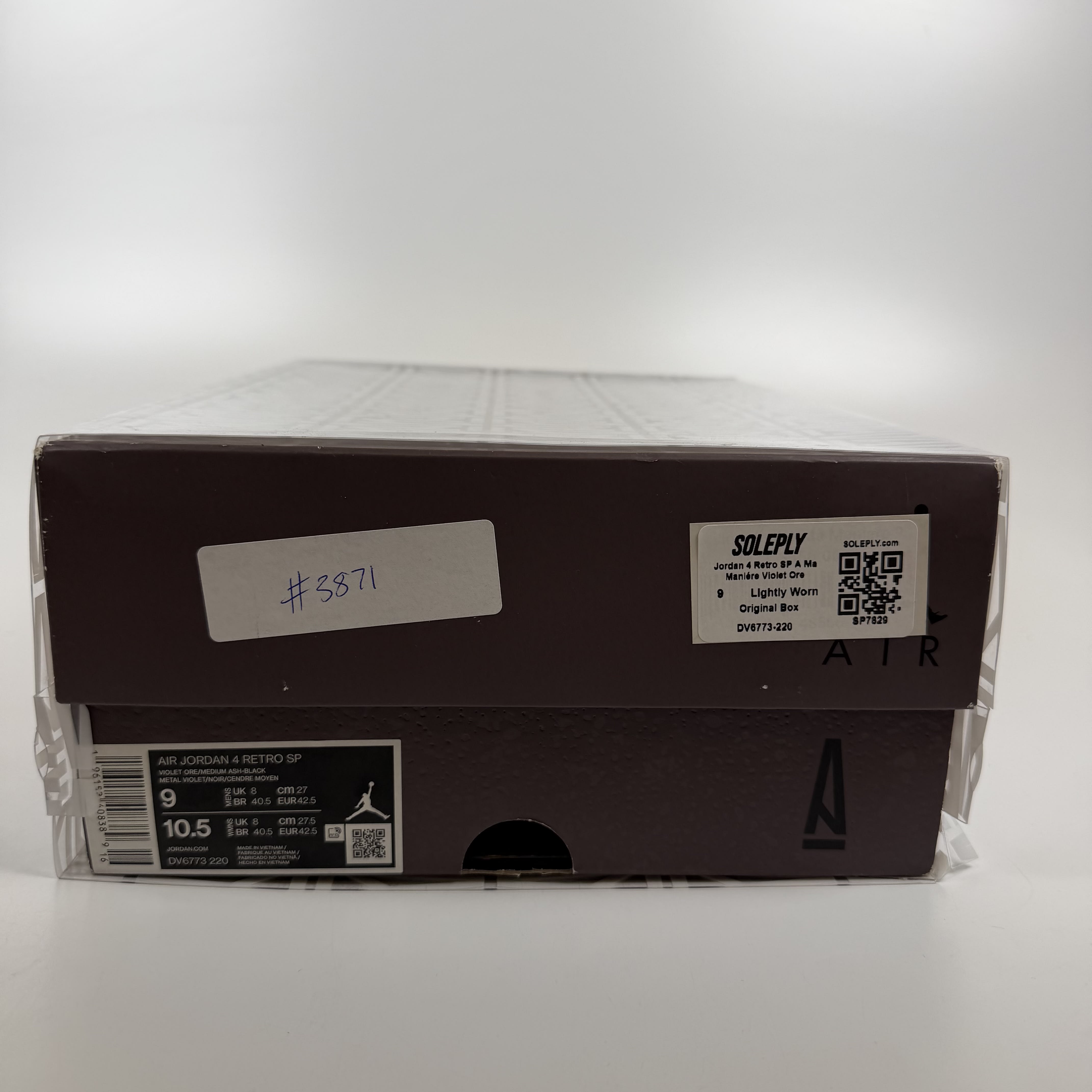 SP7829 Jordan 4 Retro SP A Ma Maniére Violet Ore