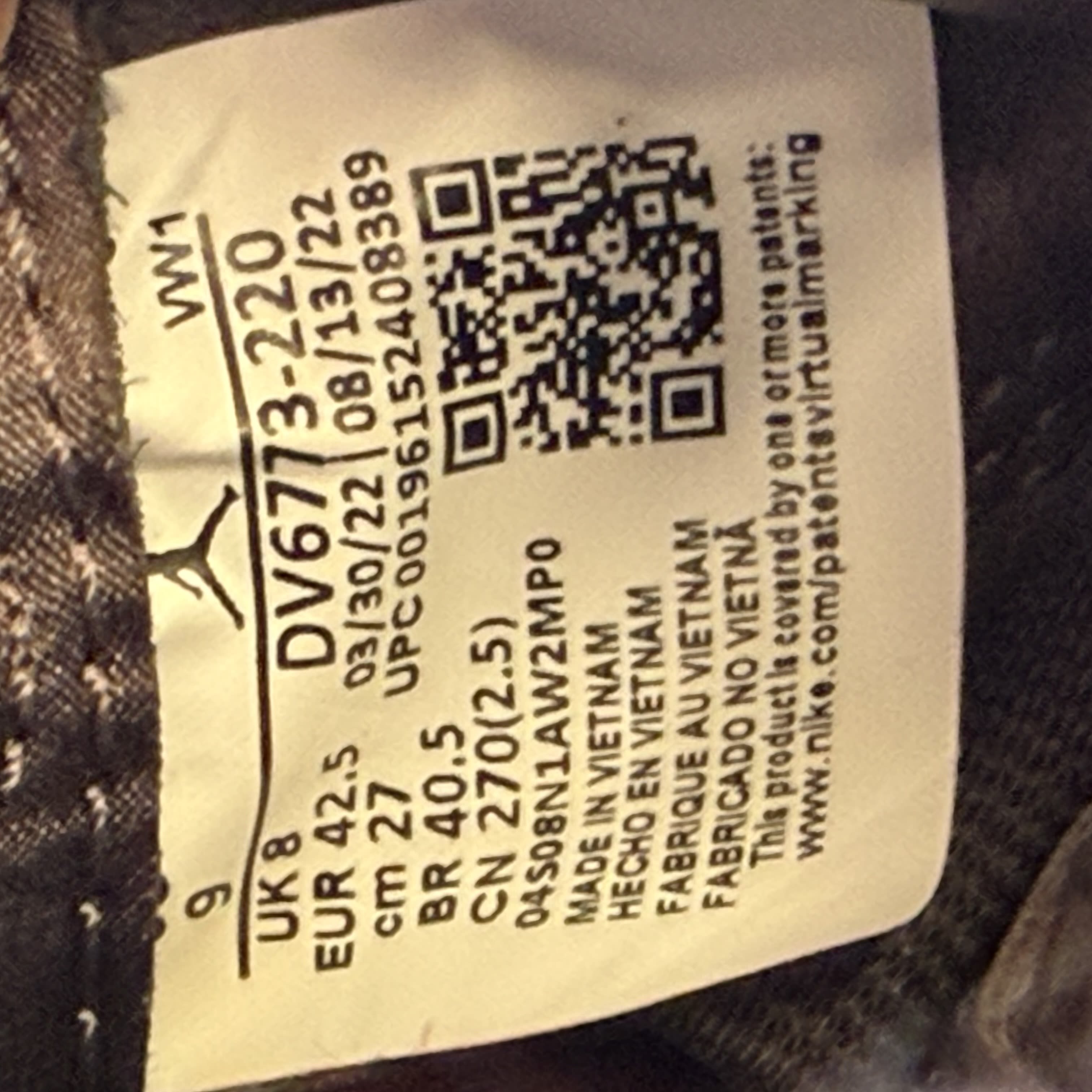 SP7829 Jordan 4 Retro SP A Ma Maniére Violet Ore