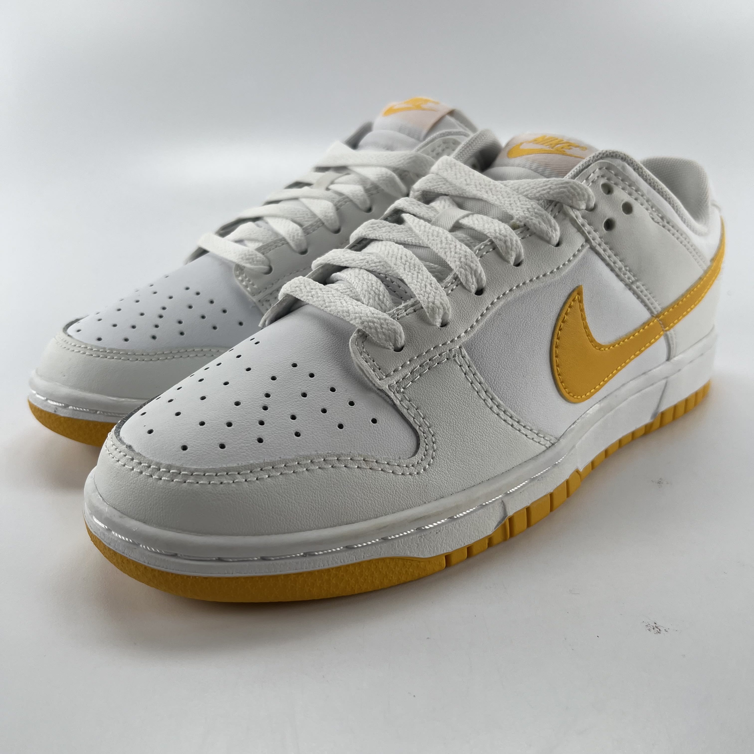 267153 Nike Dunk Low White University Gold