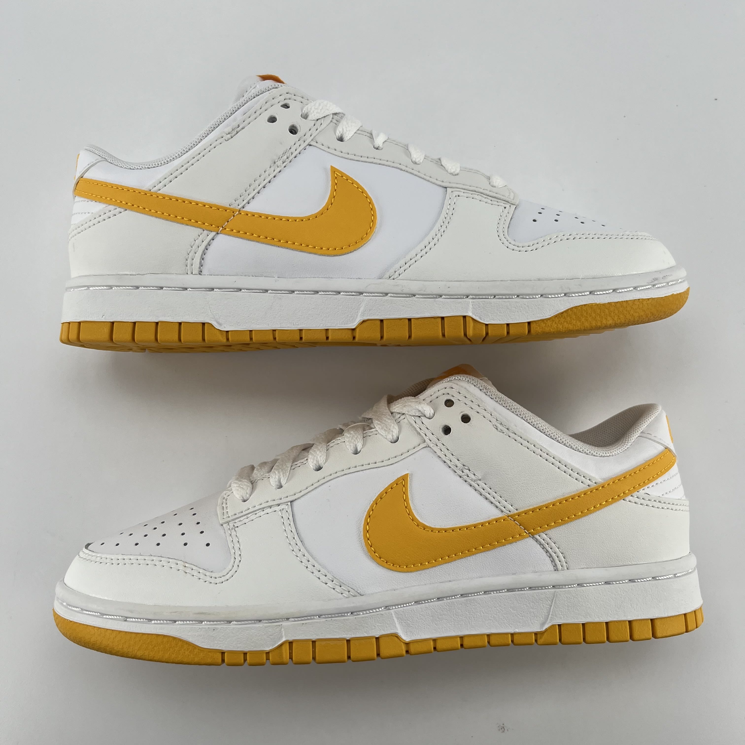 267153 Nike Dunk Low White University Gold