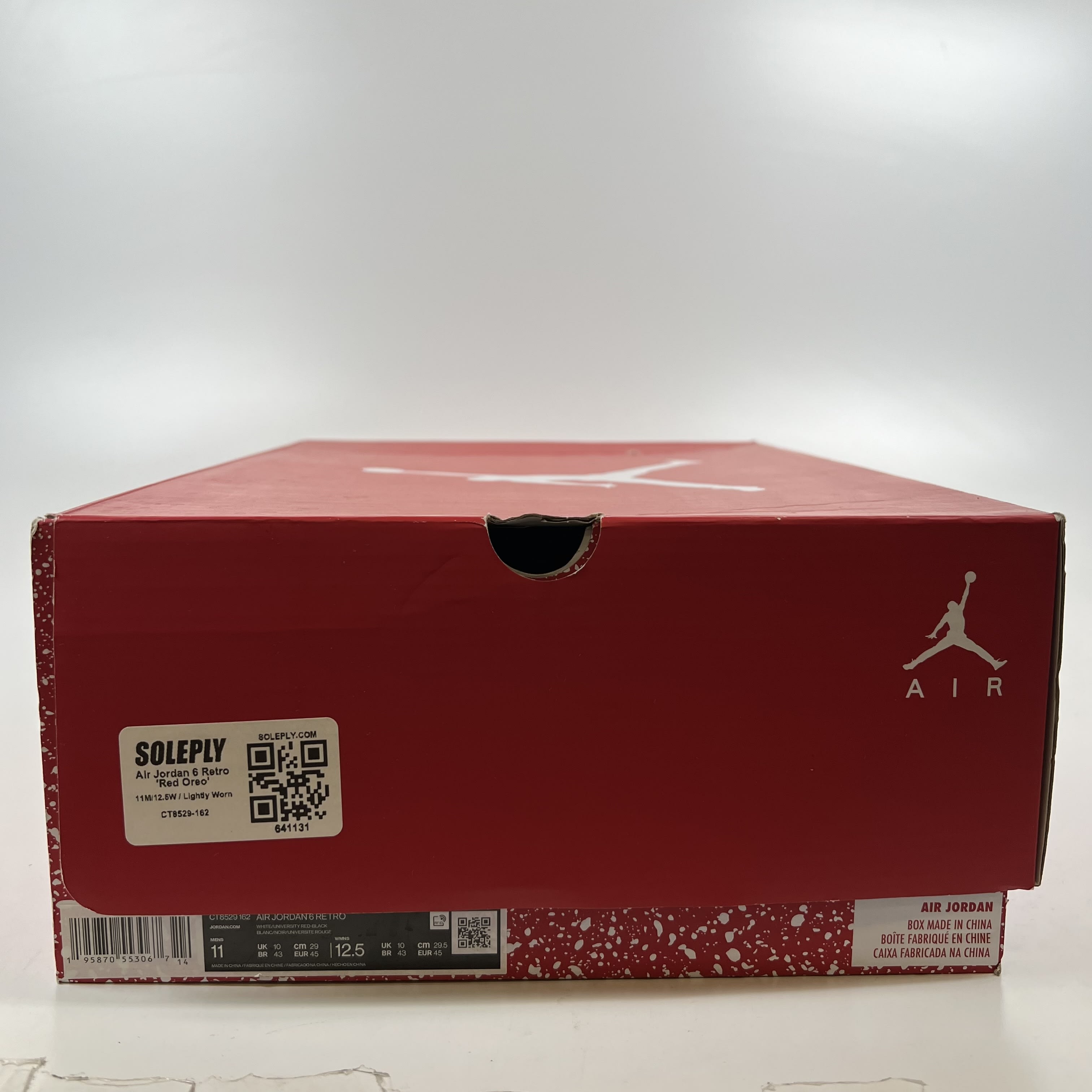 641131 Jordan 6 Retro Red Oreo