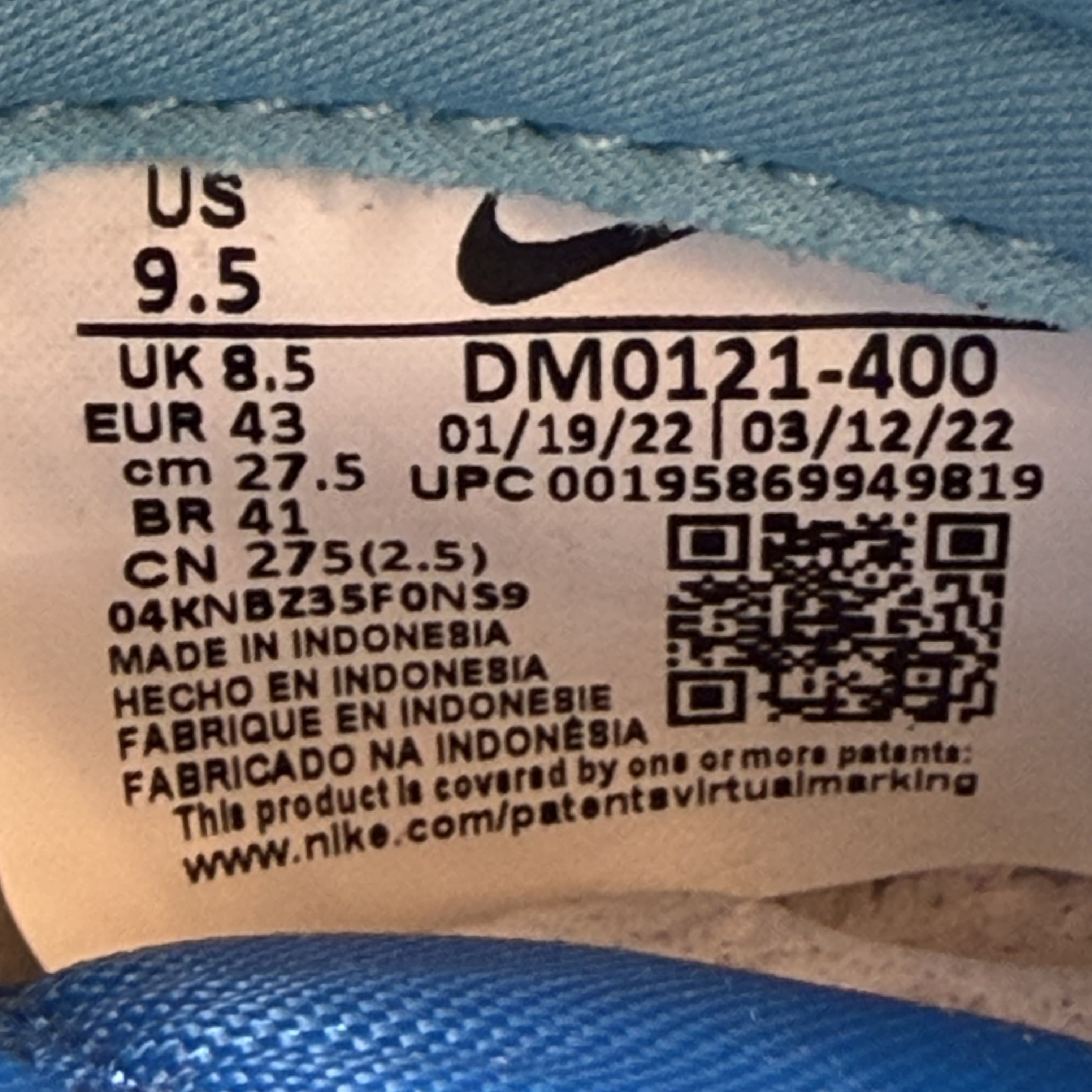 SP6062 Dunk Low Retro QS 'Argon' 2022