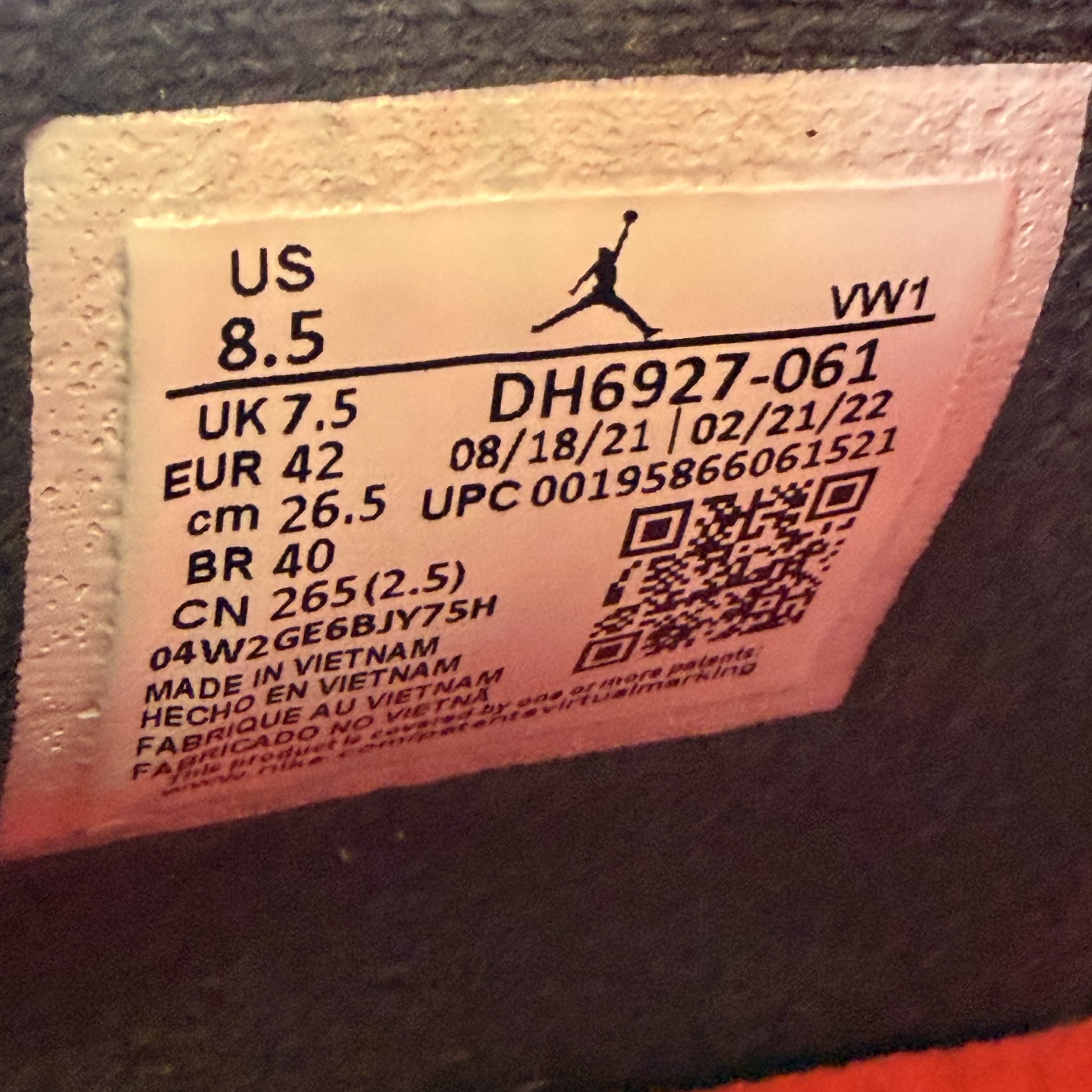 SP7777 Jordan 4 Retro Infrared