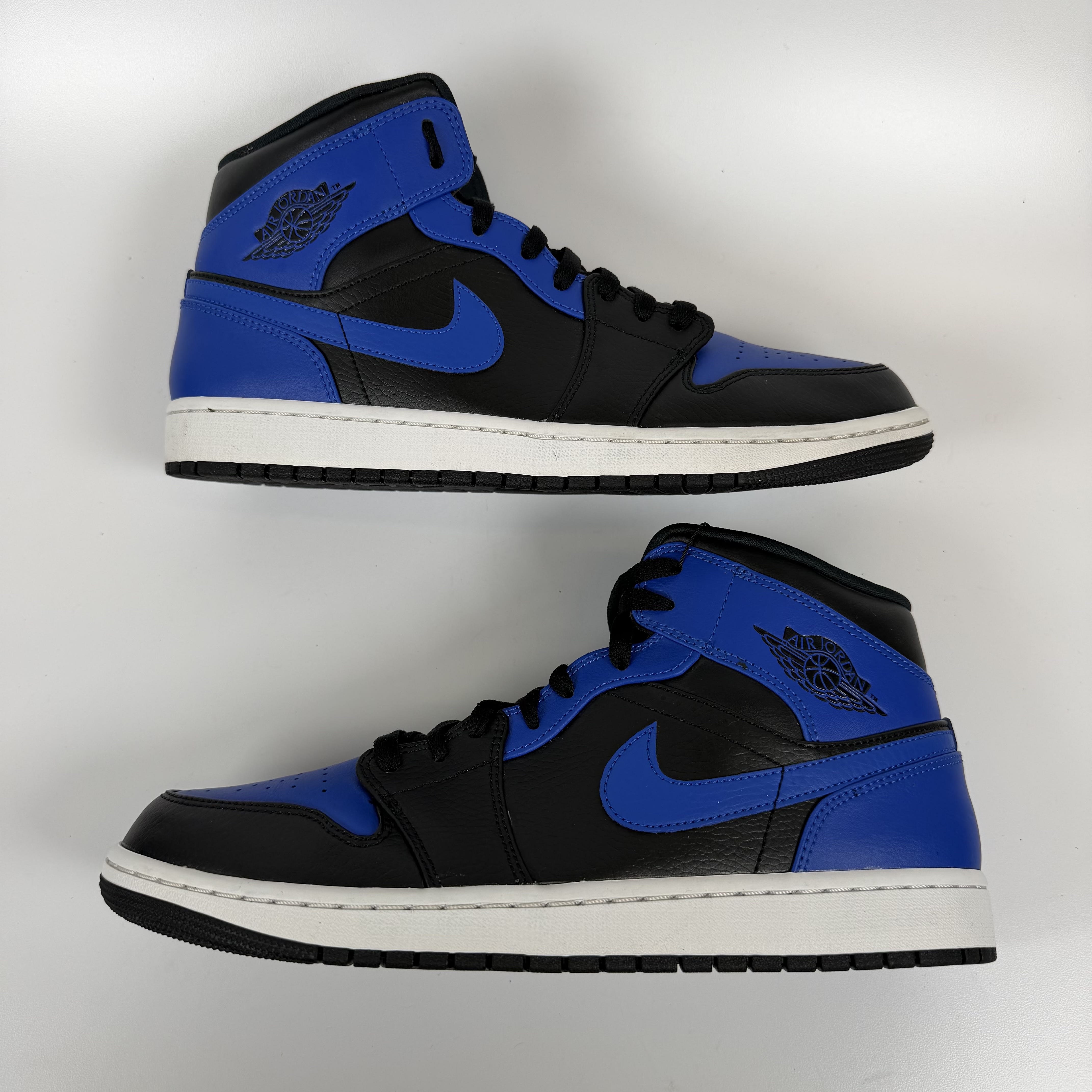 SP8931 Jordan 1 Mid Hyper Royal Tumbled Leather