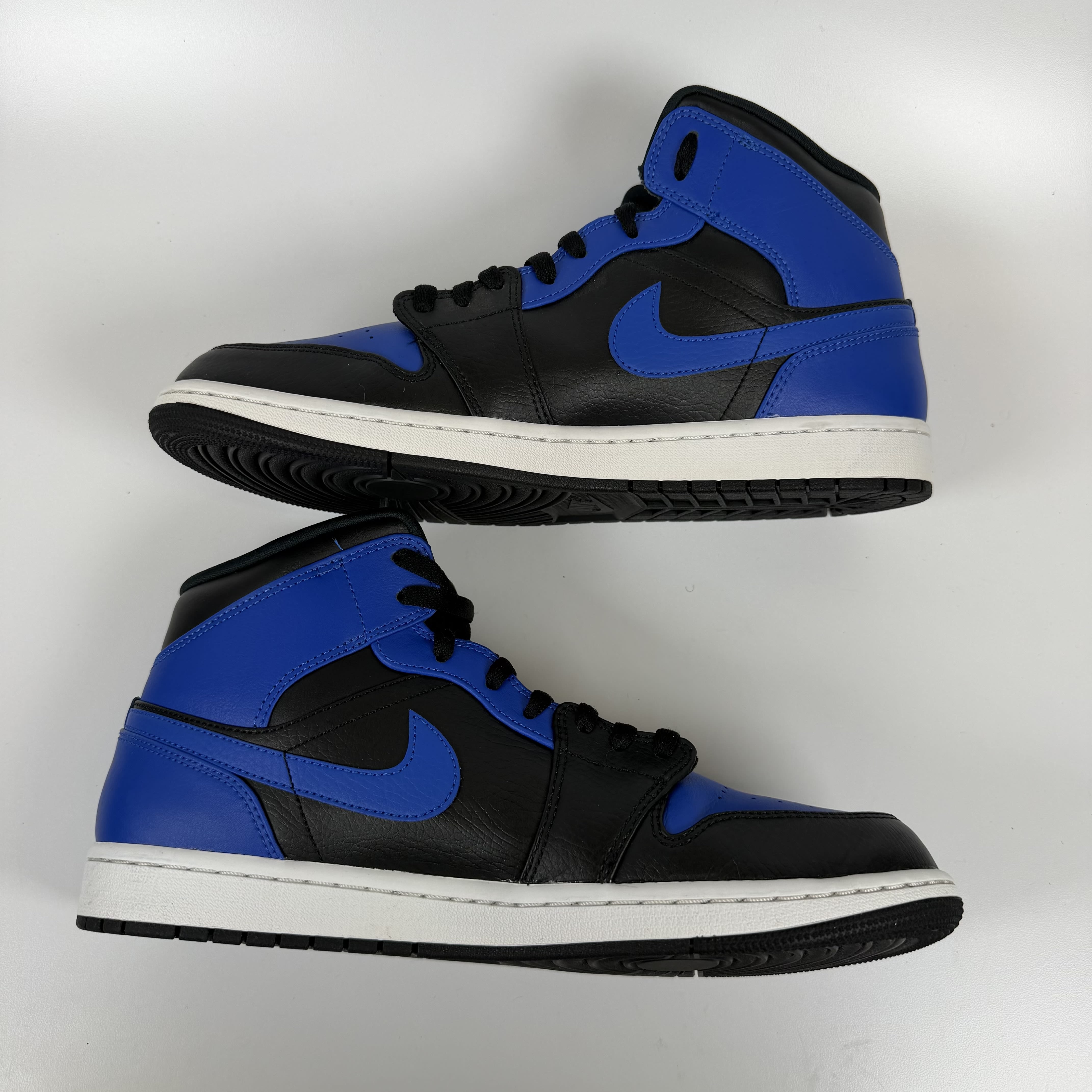 SP8931 Jordan 1 Mid Hyper Royal Tumbled Leather