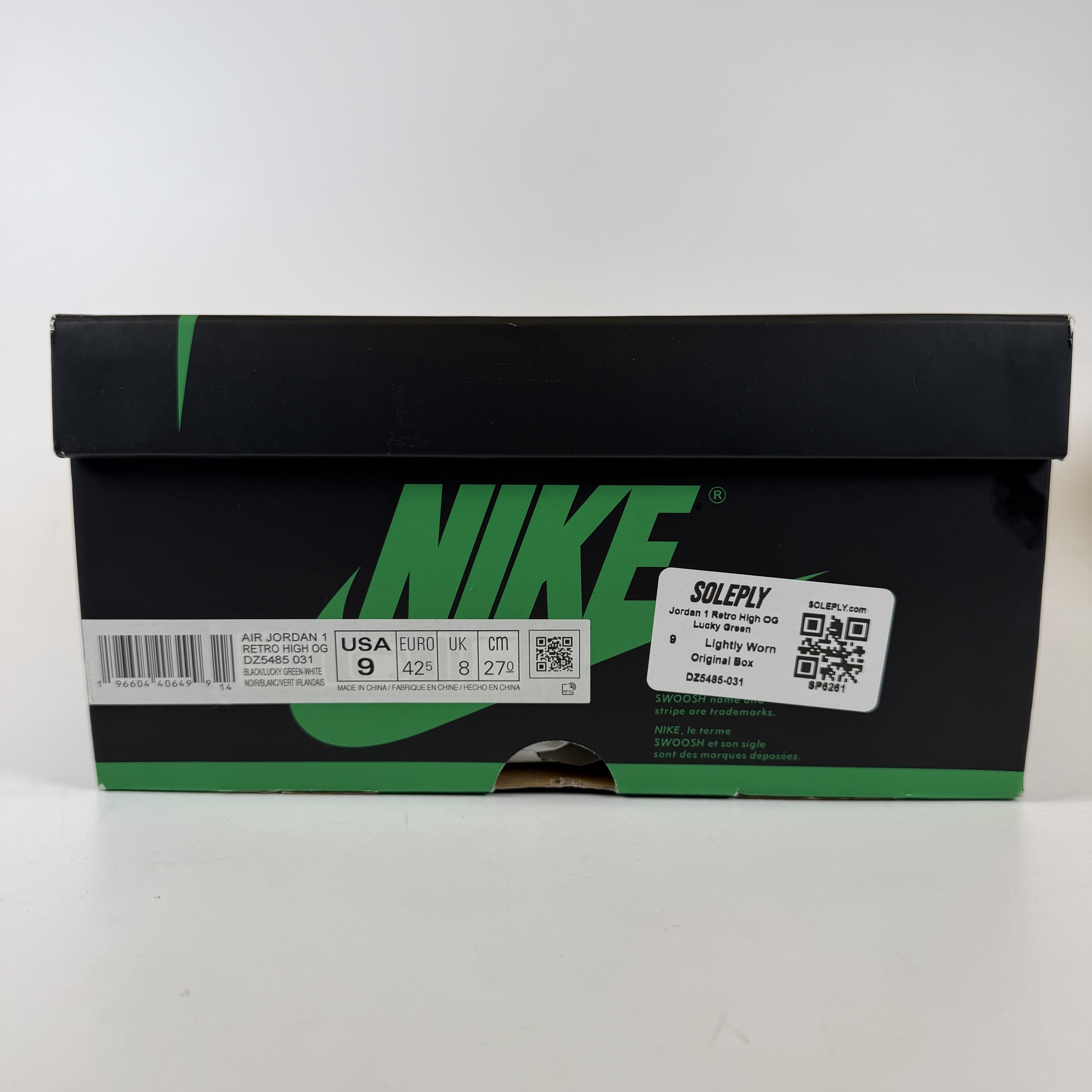 SP6261 Jordan 1 Retro High OG Lucky Green