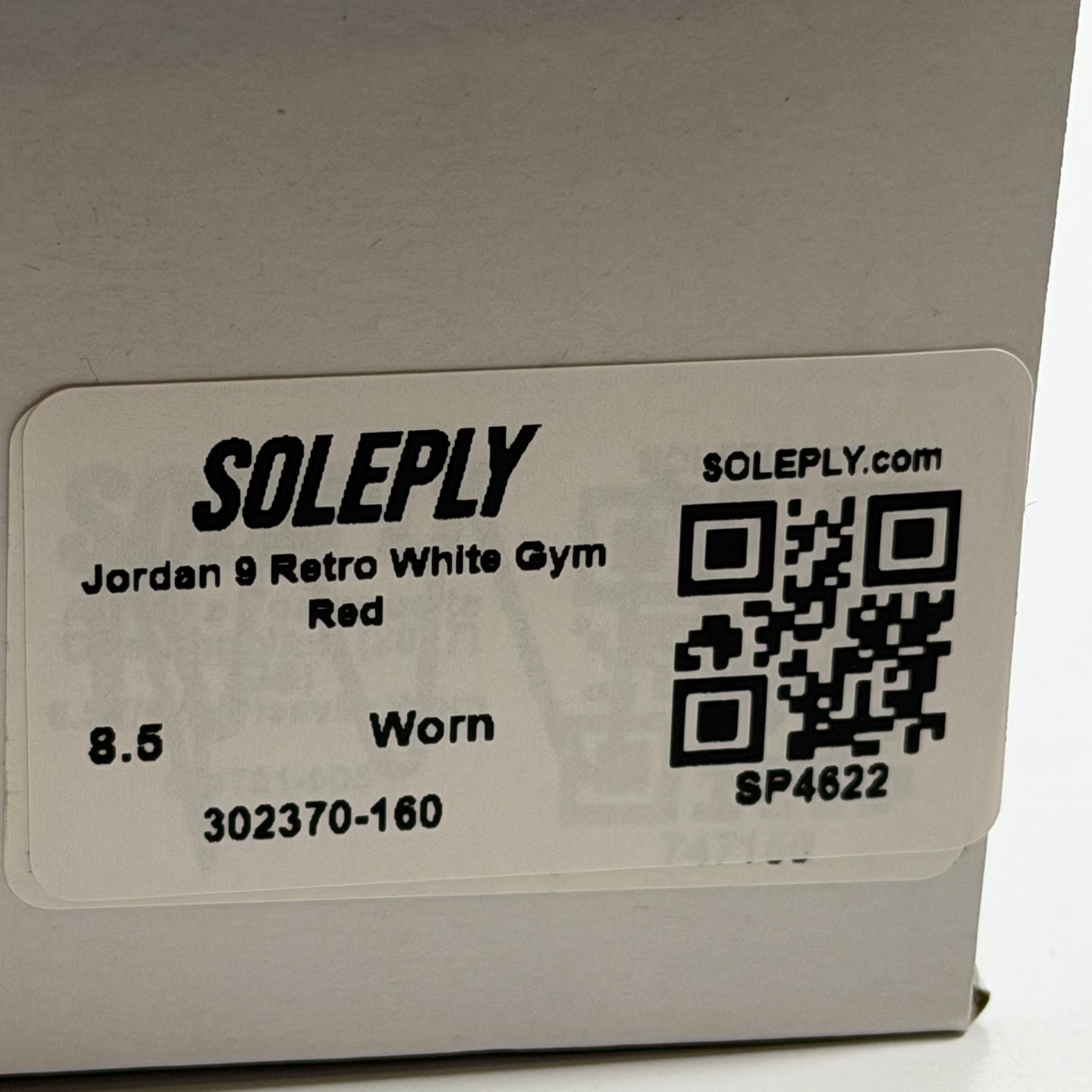 SP4622 Jordan 9 Retro White Gym Red