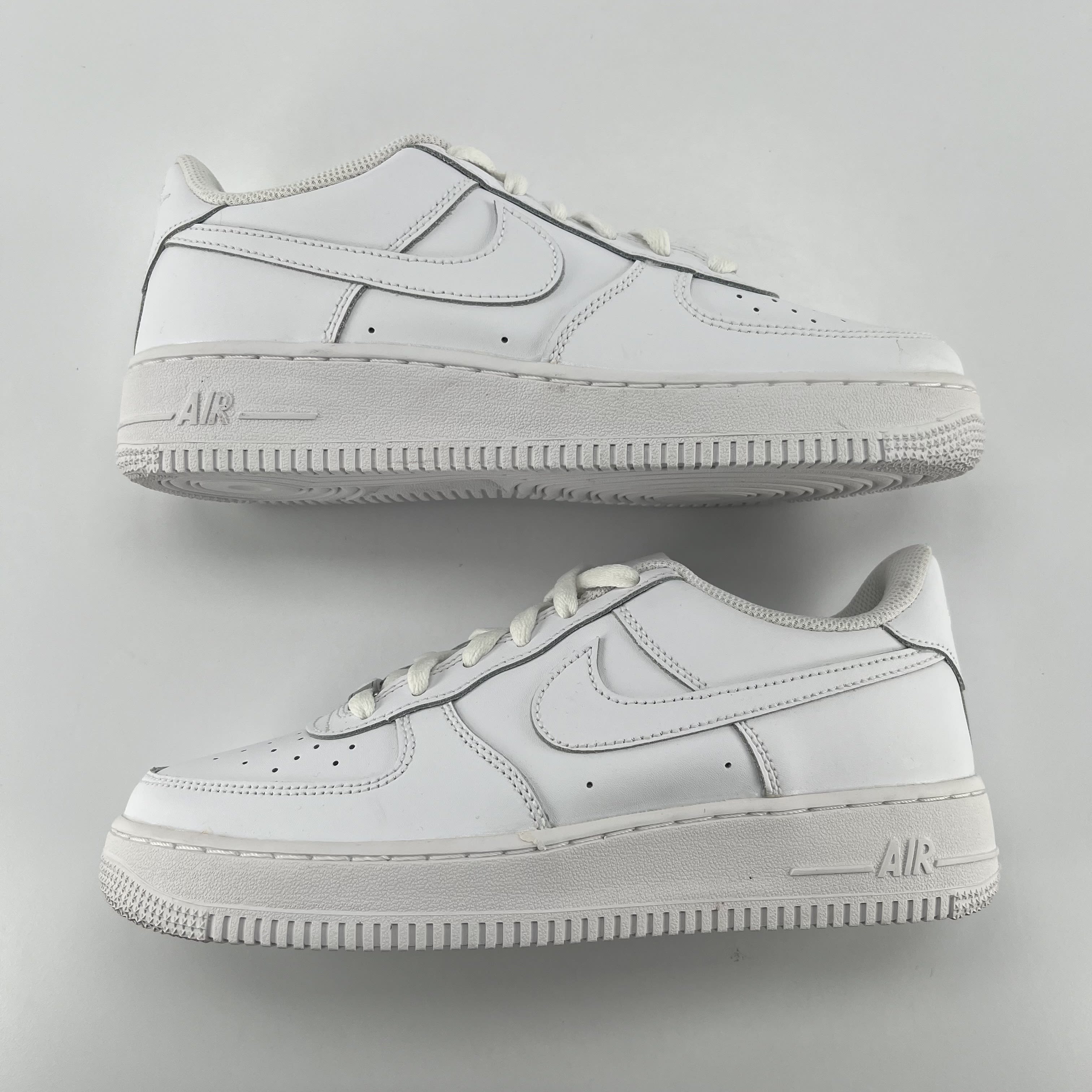 374434 Nike Air Force 1 Low LE Triple White (GS)