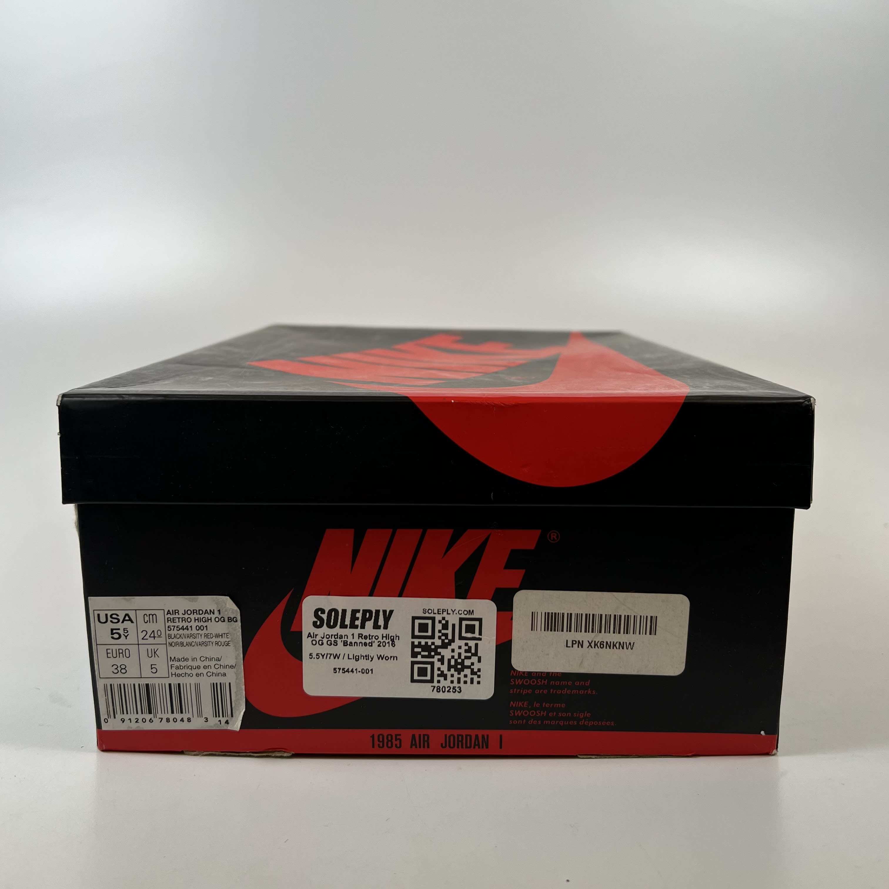 780253 Jordan 1 Retro Bred Banned (2016) (GS)