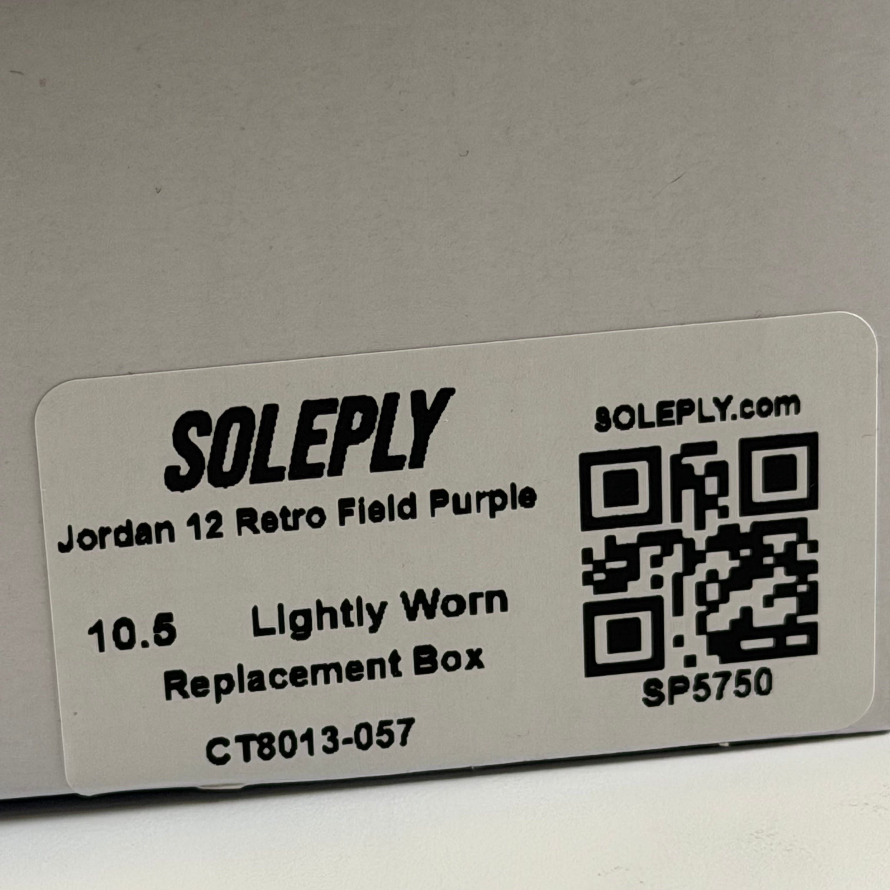 SP5750 Jordan 12 Retro Field Purple