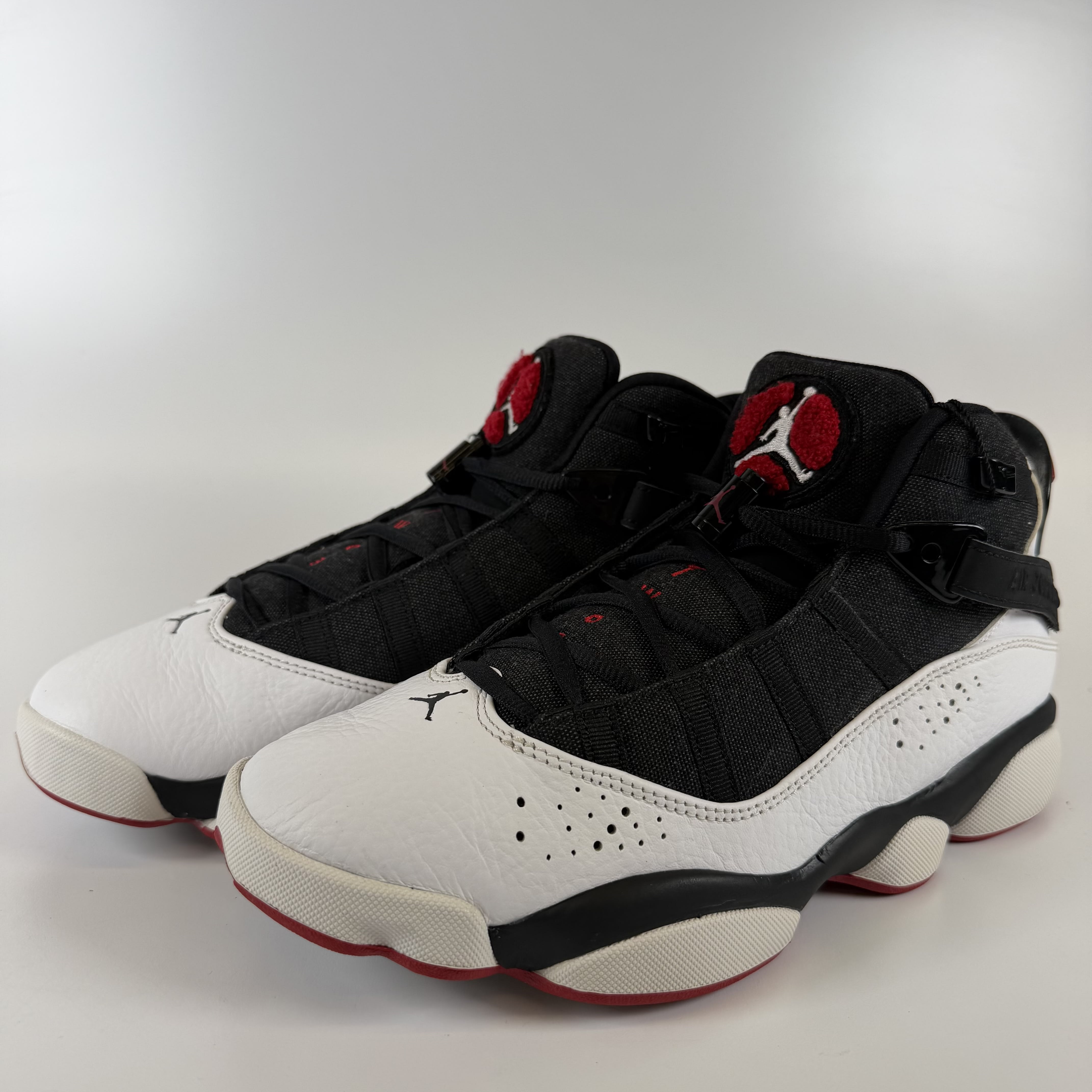 SP4690 Jordan 6 Rings Black White Gym Red