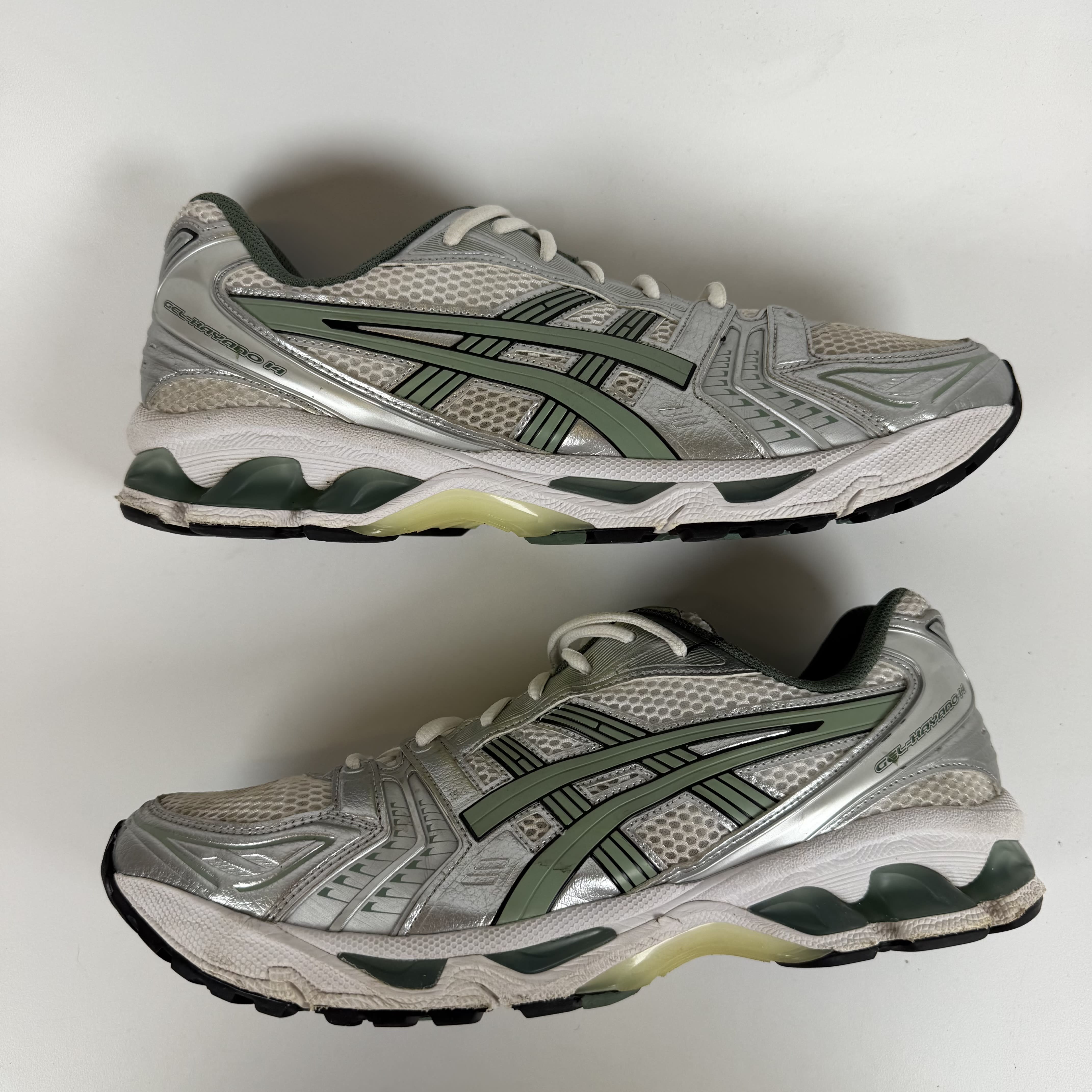 SP7567 ASICS Gel-Kayano 14 White Pure Silver Slate Grey Sage