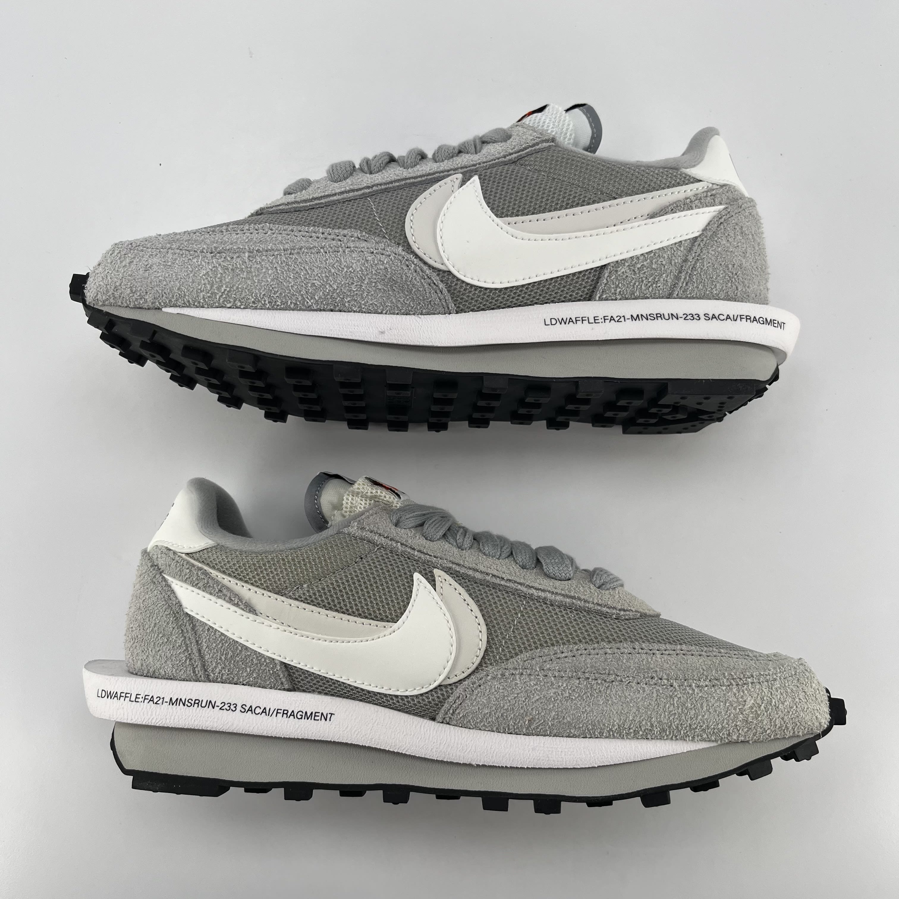 340923 Fragment Design x Sacai x LDV Waffle 'Light Smoke Grey'