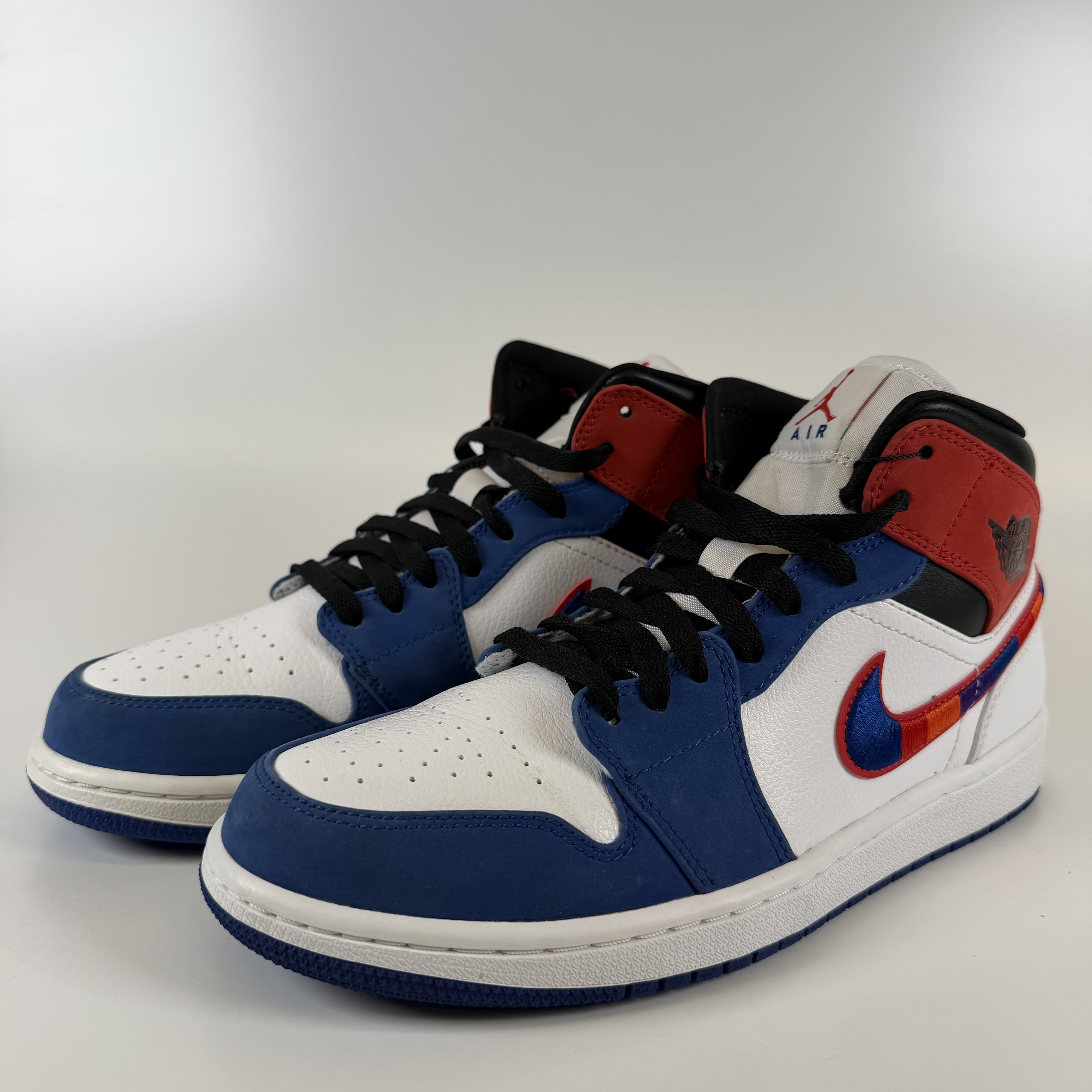 659005 Jordan 1 Mid Multi-Color Swoosh