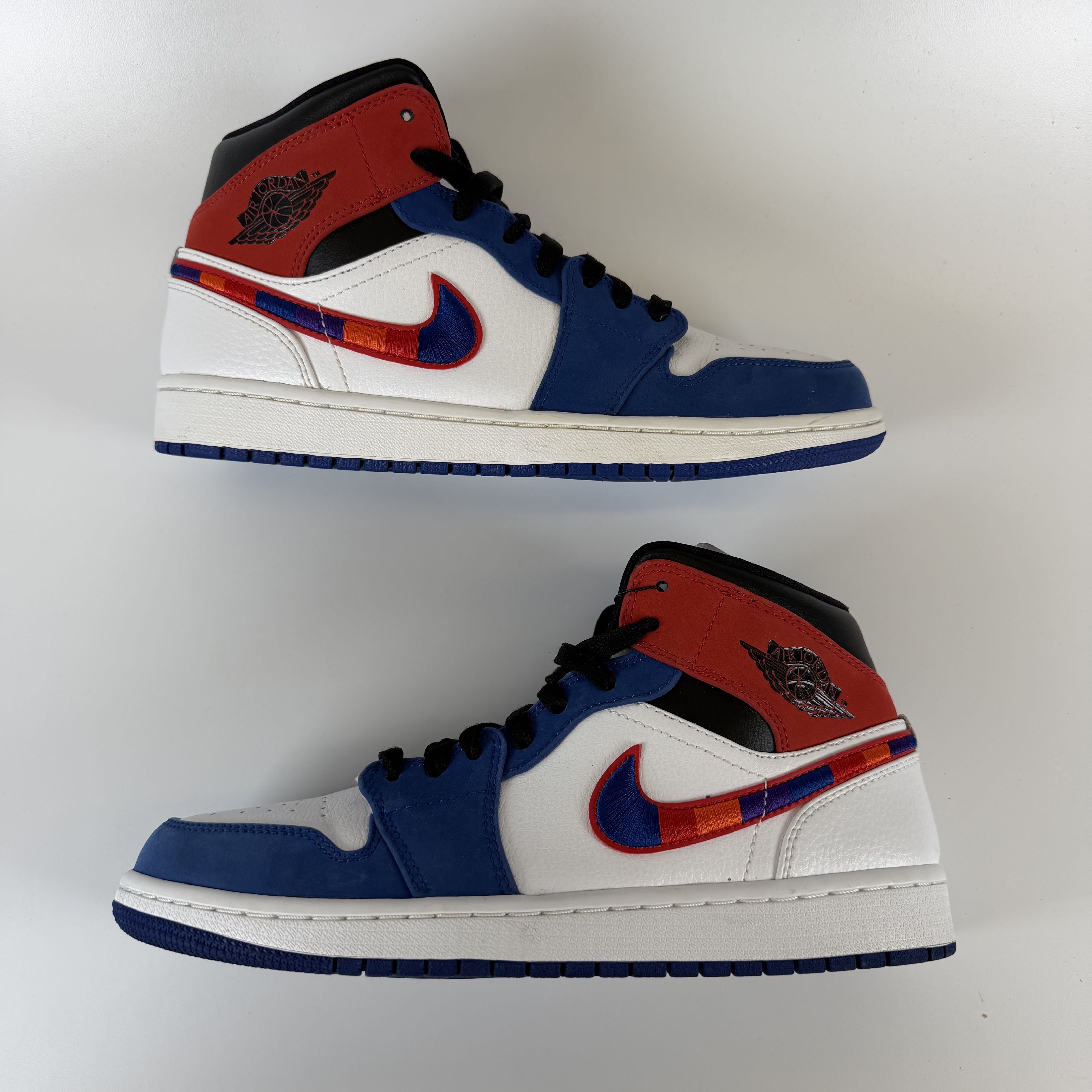 659005 Jordan 1 Mid Multi-Color Swoosh