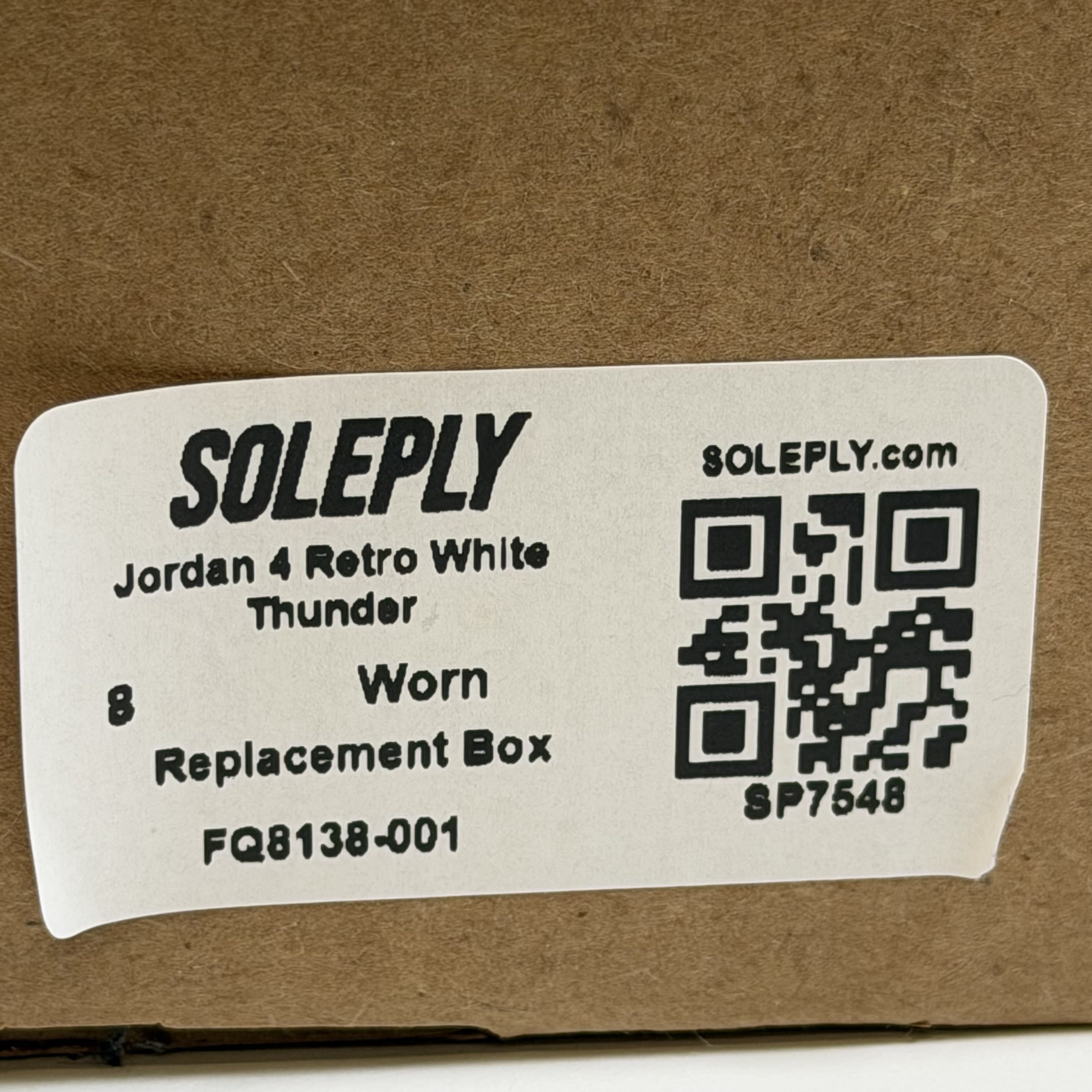 SP7548 Jordan 4 Retro White Thunder