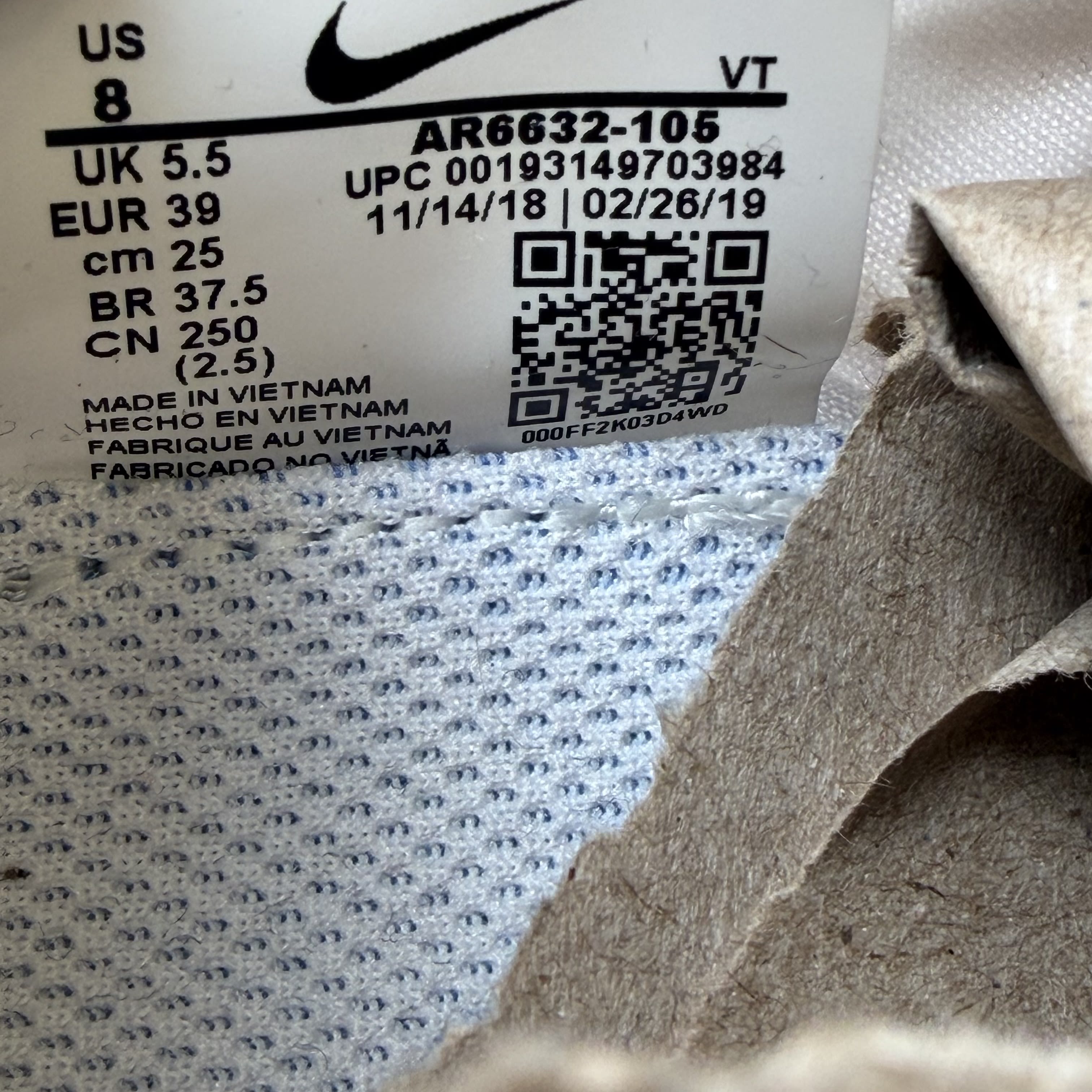 SP6488 Nike Air VaporMax 2019 Summit White Pink Rise (Women's)