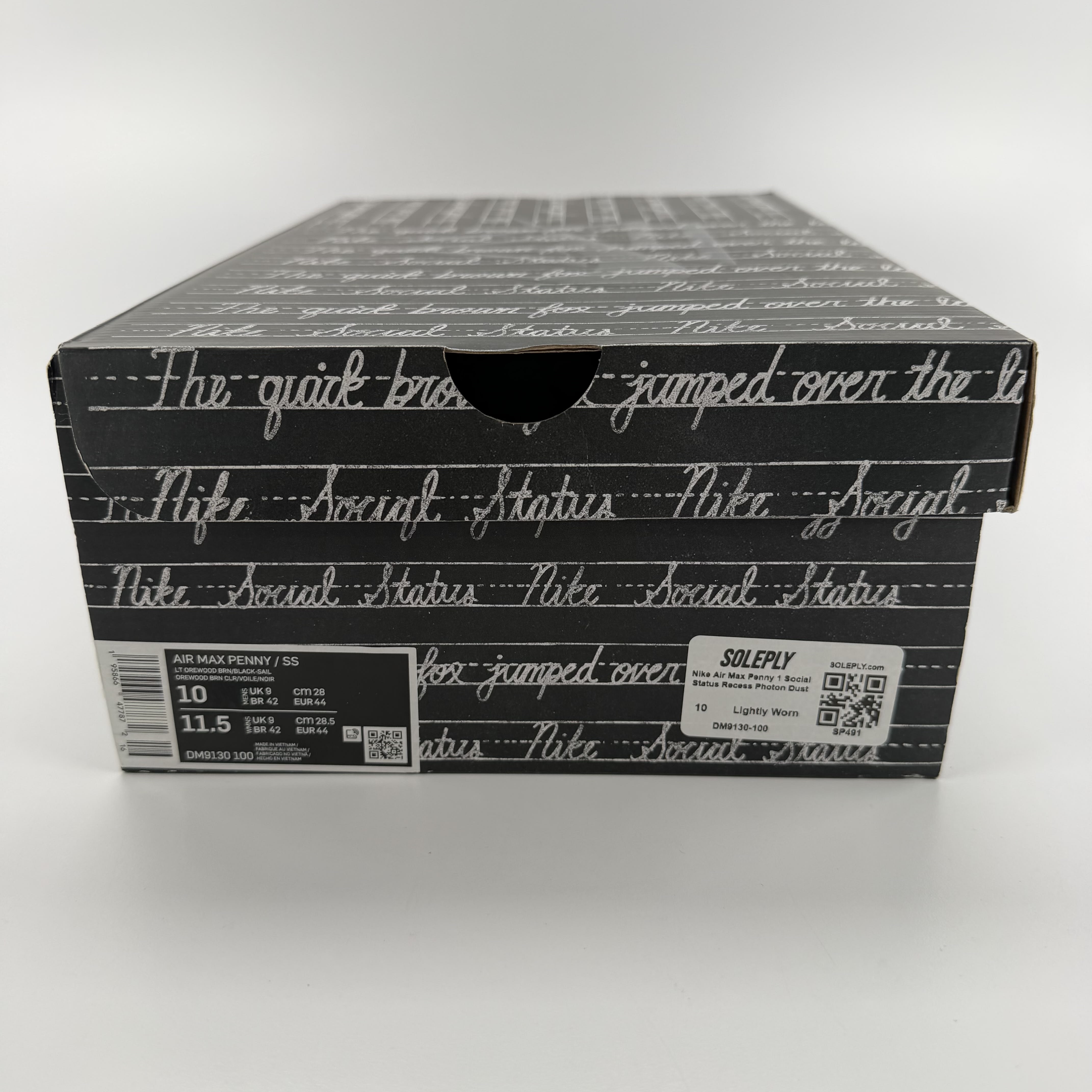 SP491 Nike Air Max Penny 1 Social Status Recess Photon Dust