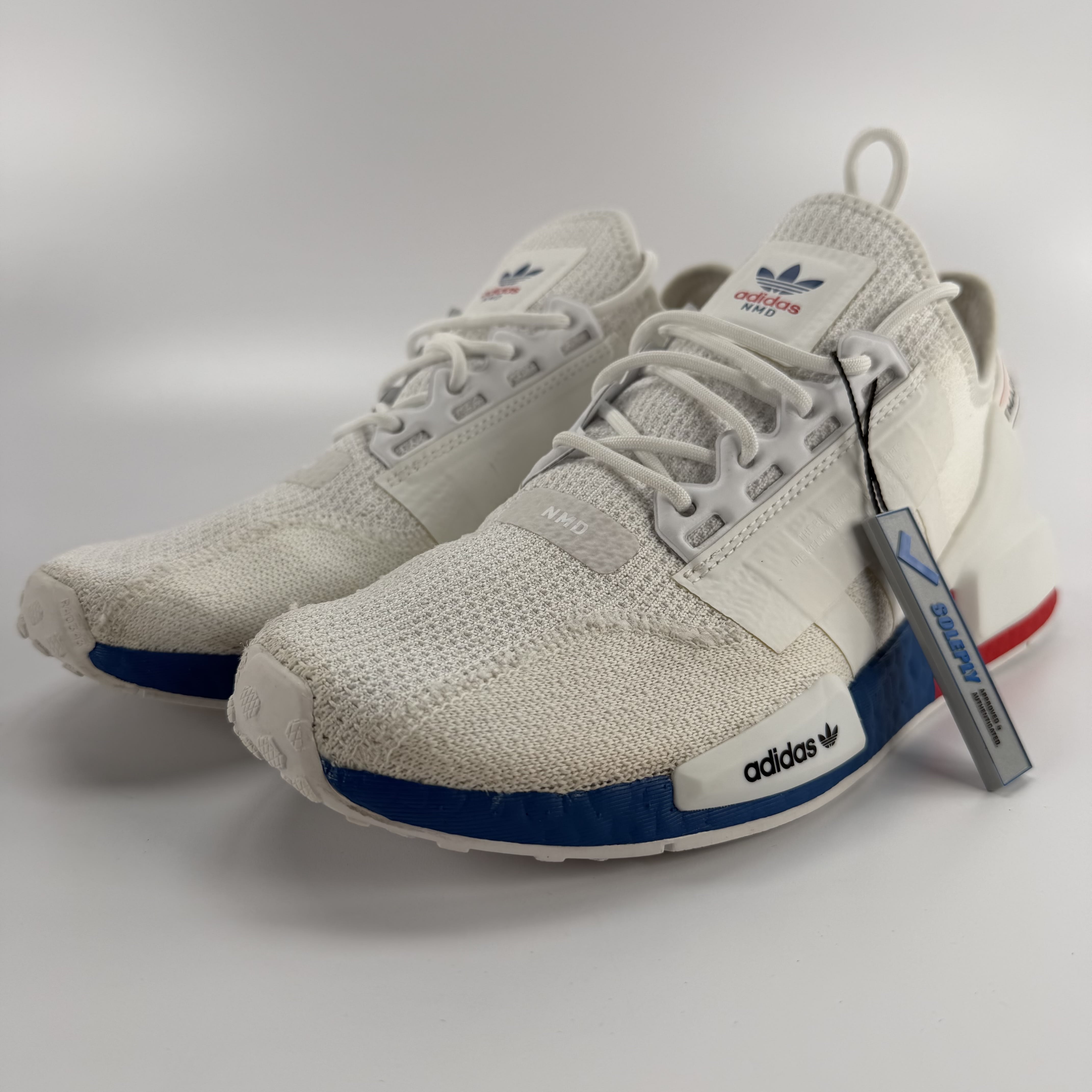 SP503 adidas NMD R1 White Red Blue
