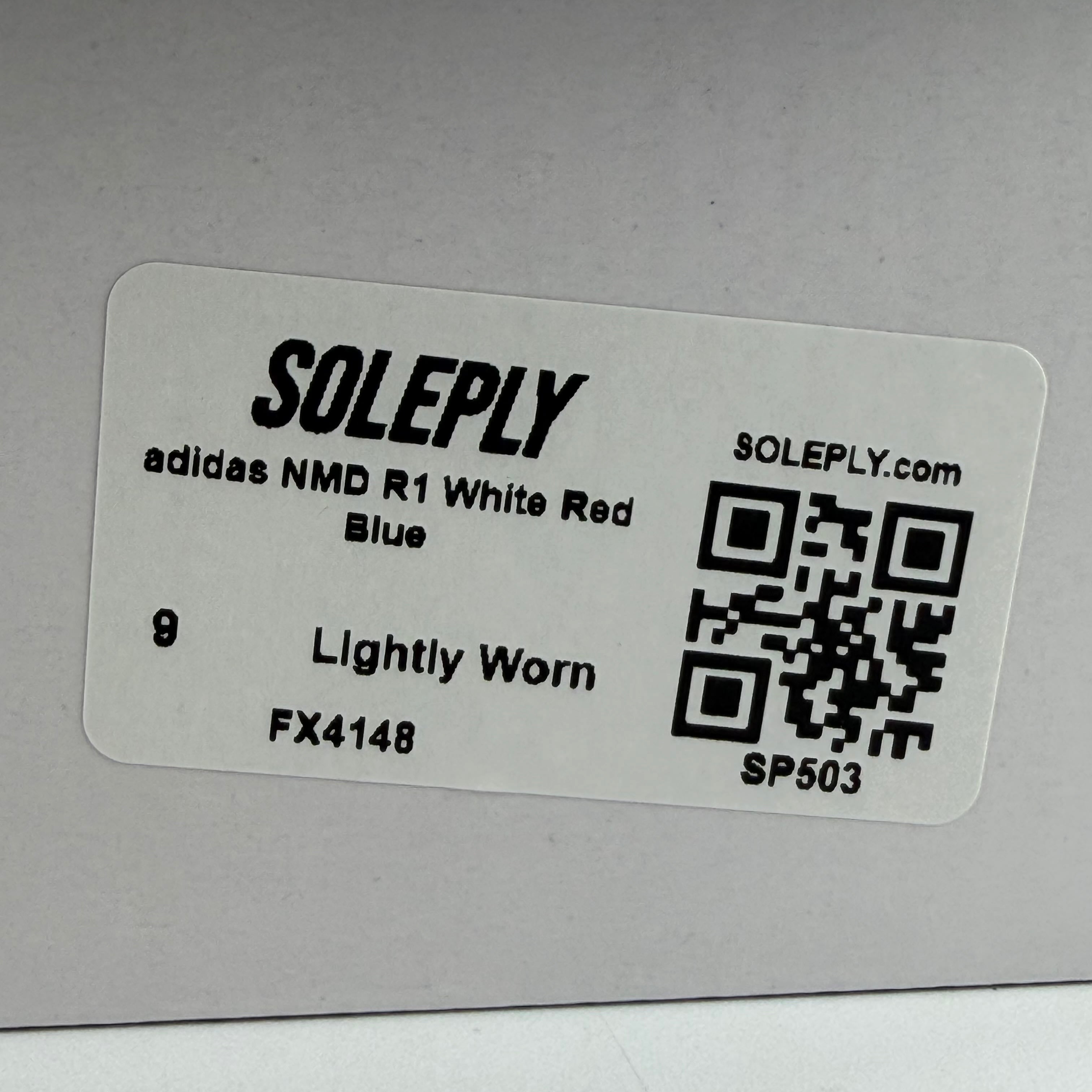 SP503 adidas NMD R1 White Red Blue